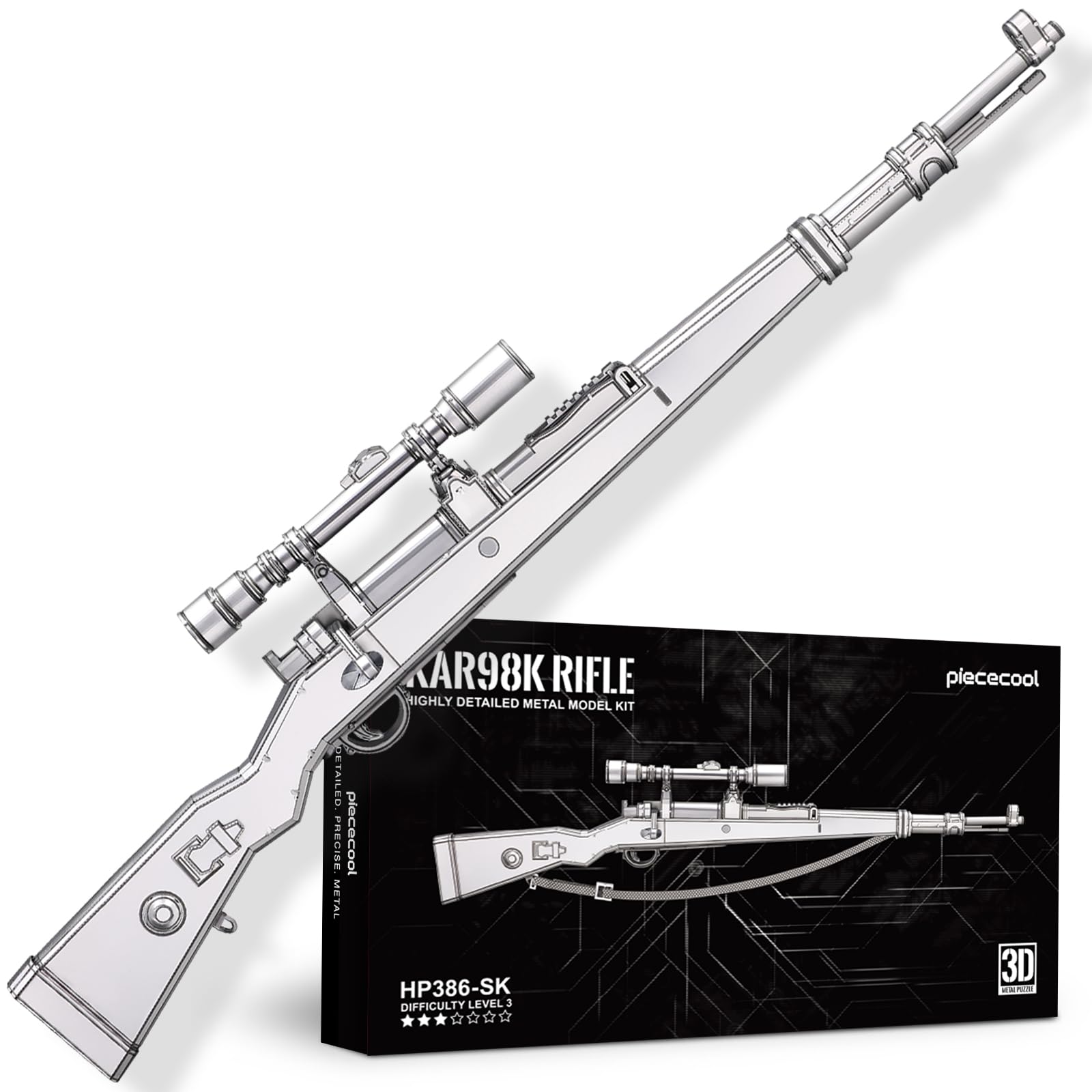 Amazon.com: Piececool 3D Metal Puzzles for Adults, Kar98K Rifle