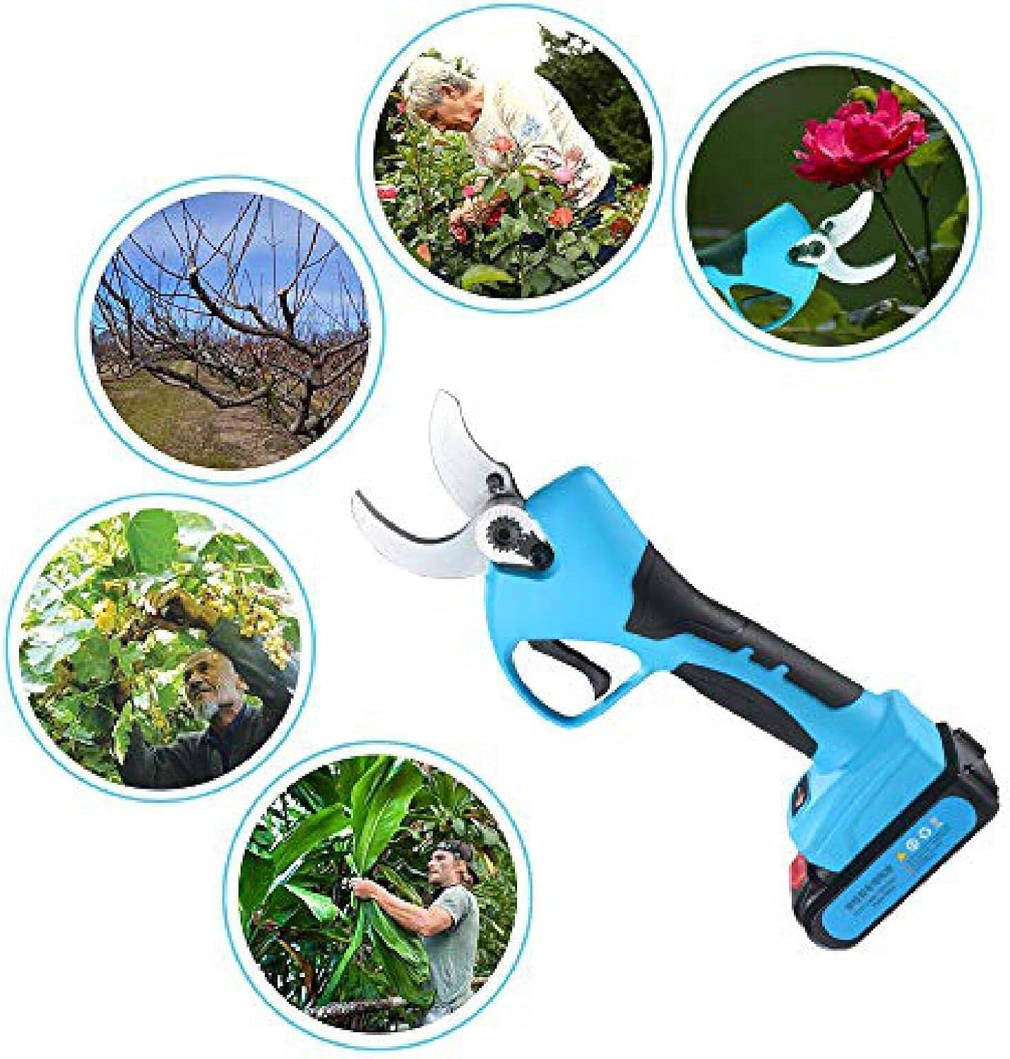 Professional Electric Pruning Shears 240v, Cutting Diameter 0-45mm, Rechargeable Powered By 2ah Lithium Battery Electric Pruner