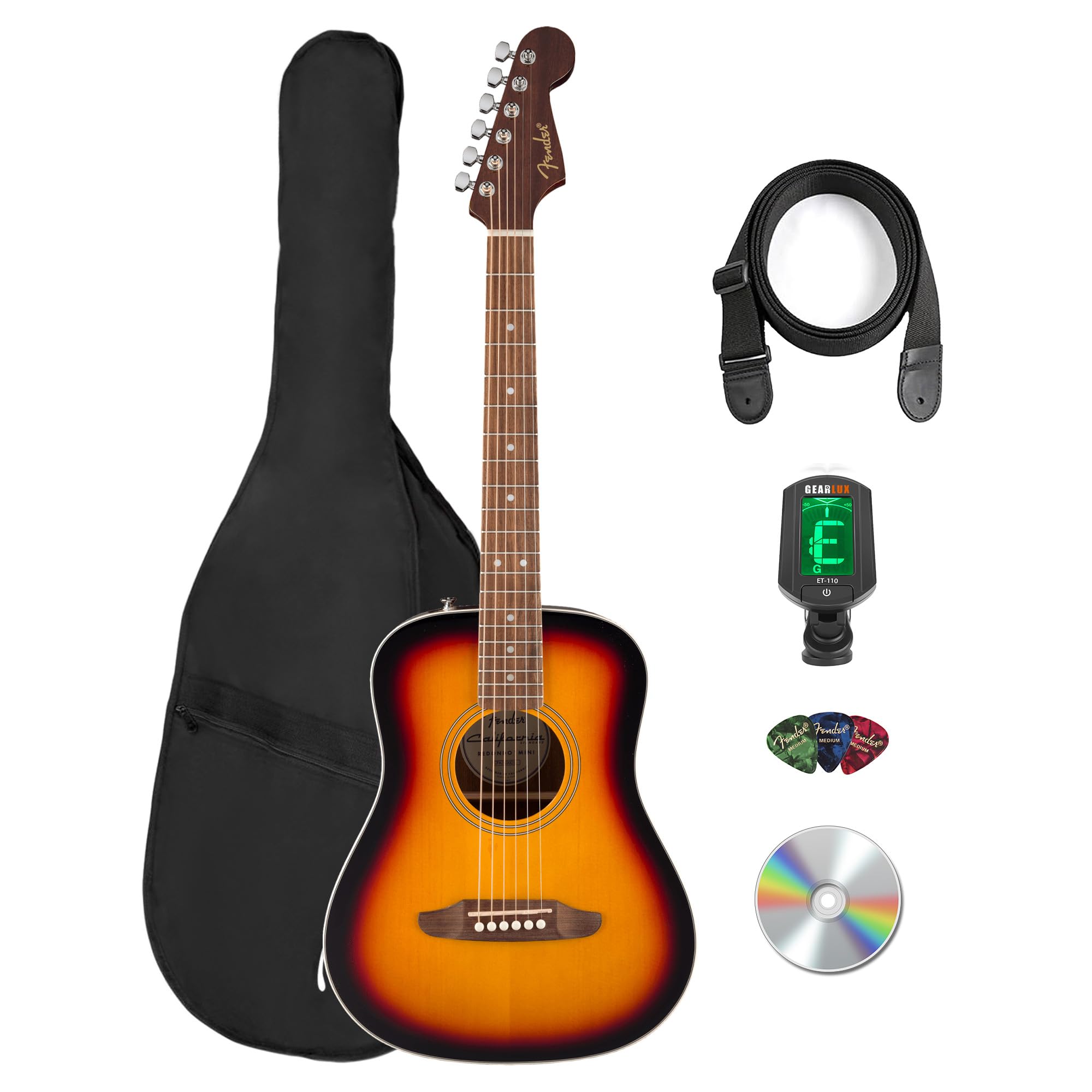 Amazon | Fender FA-15 3/4-Scale Kids Steel String Acoustic Guitar