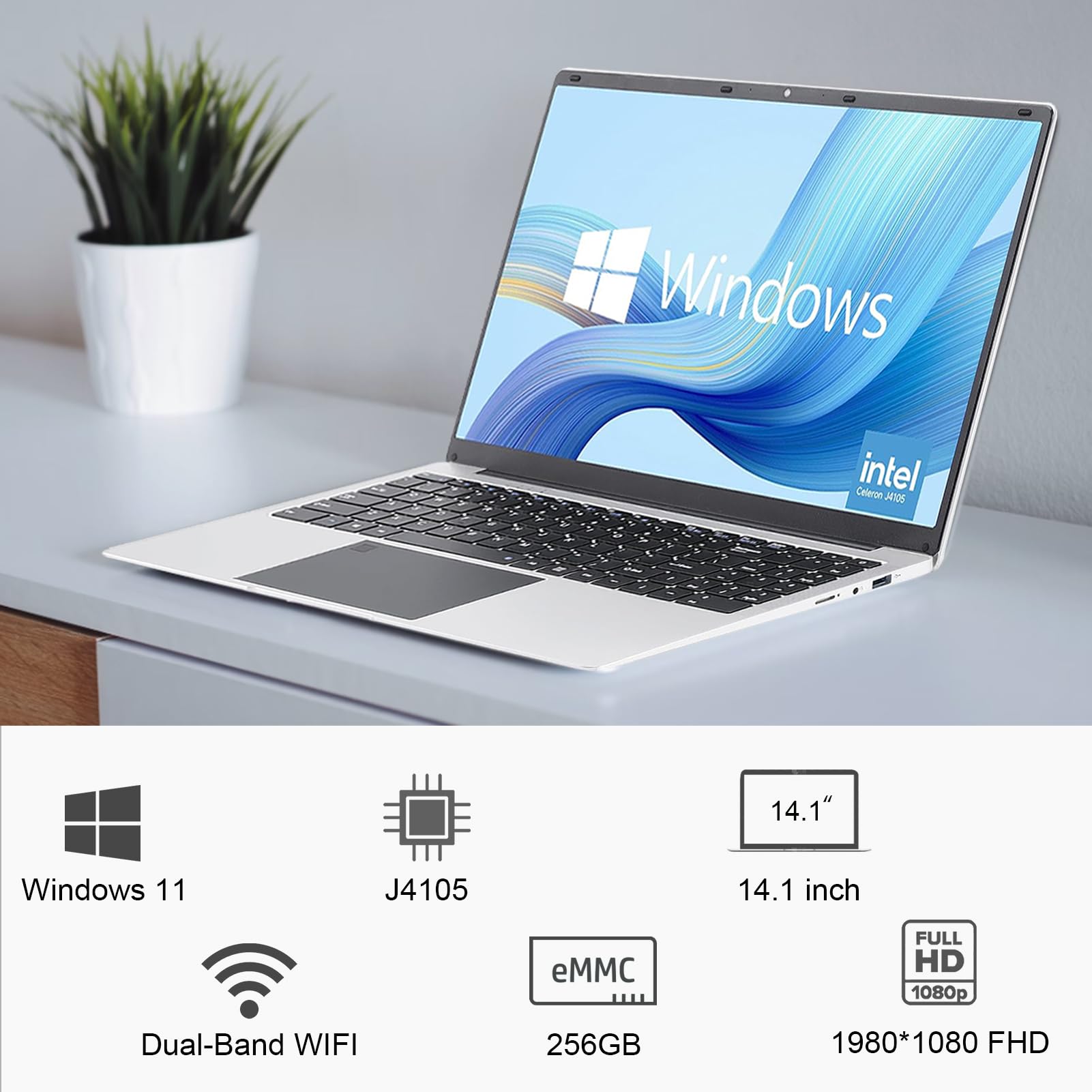 NEC L ave Windows11 Celeron 美品 NBD Windows 11 Mini Laptop 8GB RAM 128GB ROM Intel Celeron Quad