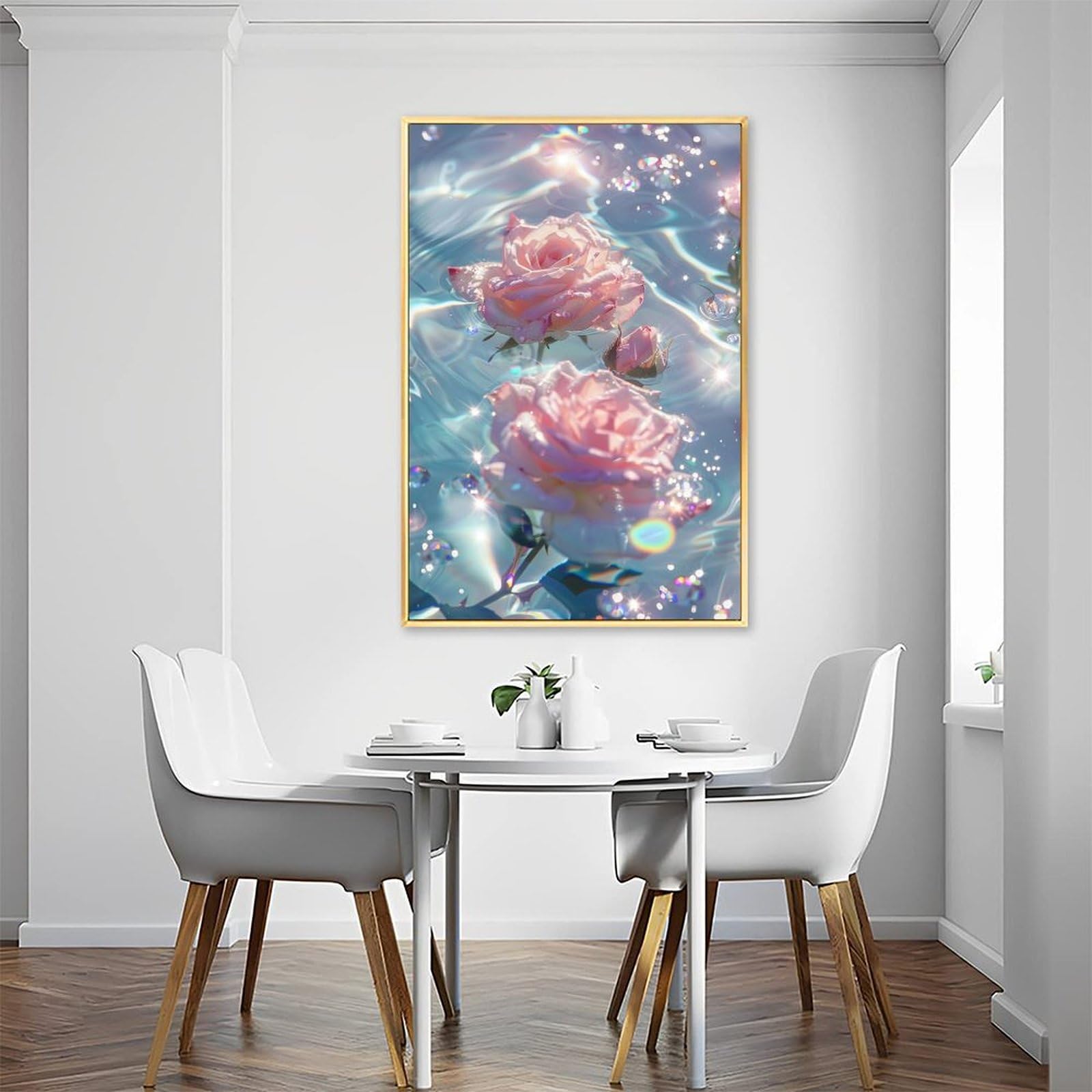 美術品 絵画 風景画 薔薇 インテリア Amazon.co.jp: 富取風堂『薔薇(10号)』日本画 静物画 花鳥画