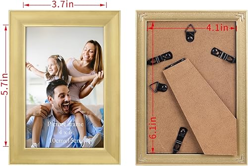 Vista 77 de EYMPEU Portarretratos de 5 x 7 pulgadas con paspartú, de madera negra, para exhibir fotos de 5 x 7 con paspartú o fotos de 6 x 8 pulgadas sin