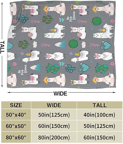 Miniatura 3 de Manta de alpaca suave y cálida, manta de franela de forro polar, regalo para niños, bebés, adultos o silla de mascotas, manta de microfibra de 80 x