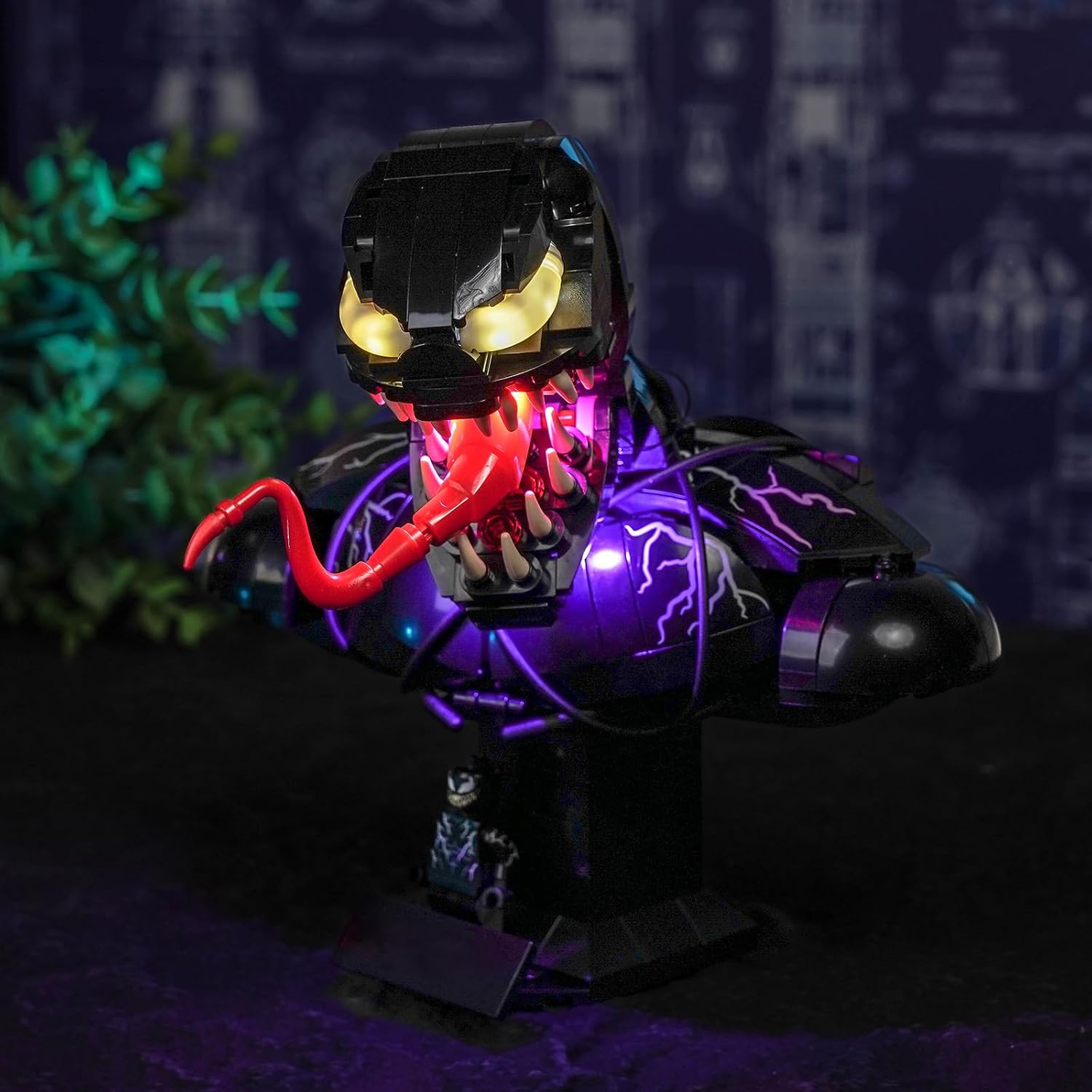LED Lighting Compatible with LEGO Venom Bust 76356 - JUST Lights,Light Kit Compatible with LEGO 76356,NOT Included The Model