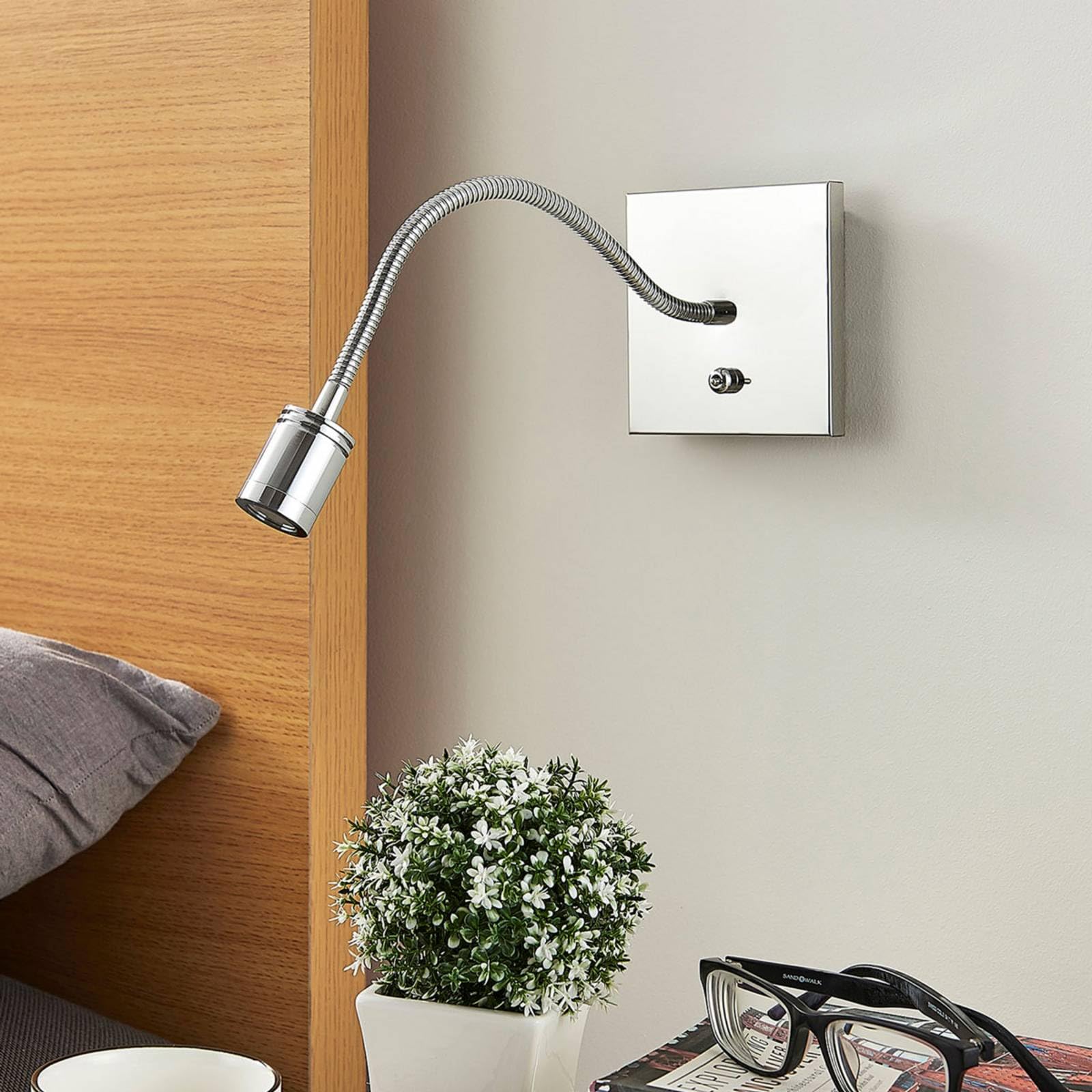 Lindby Applique a LED (Moderno) colore Argento, in Metallo ad es. Cucina lampadina inclusa applique
