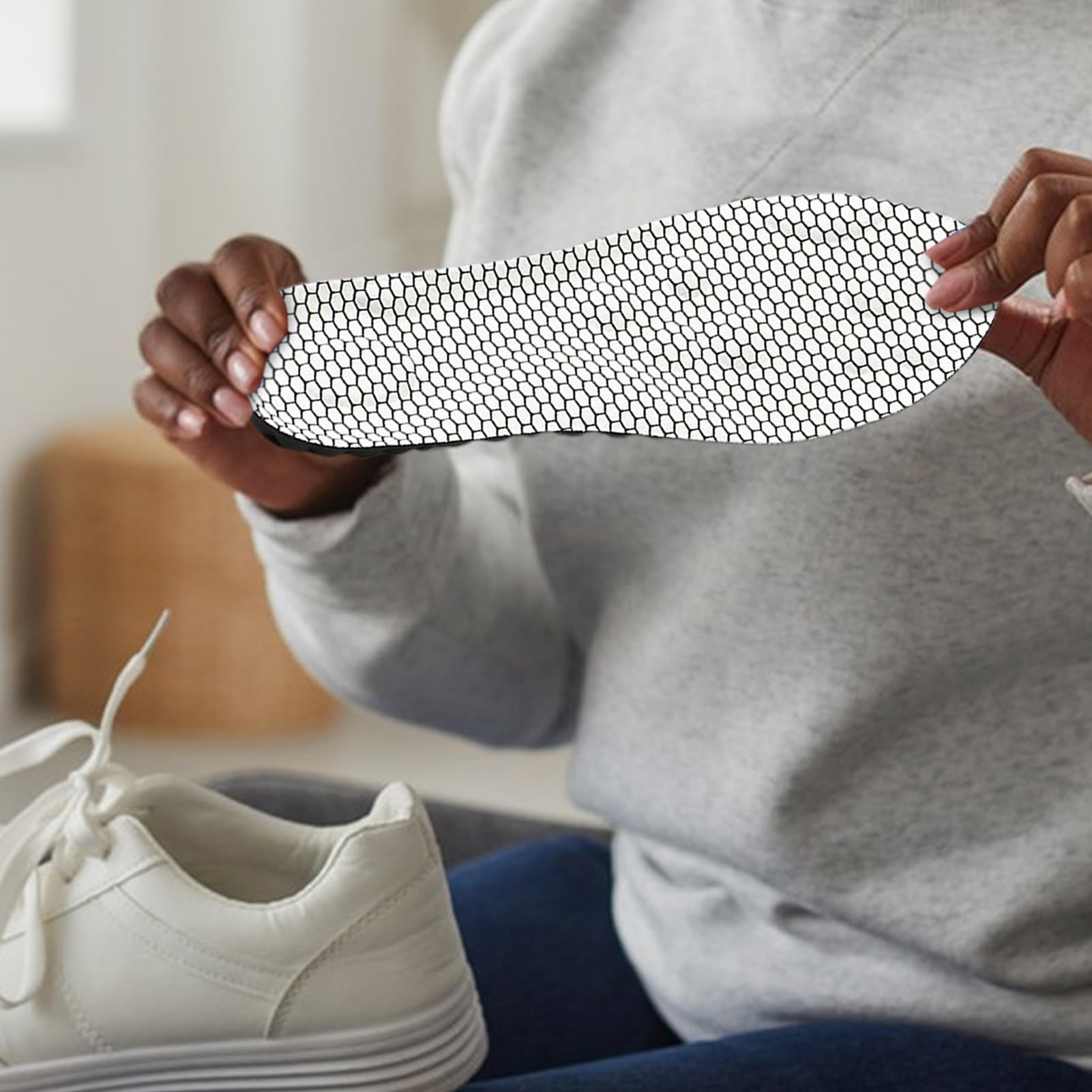 Solette Comfort Massaggianti Supporto Del Piede Multiuso Ad Alta Elasticità | Inserti per Scarpe Solette Multiuso Ammortizzanti e Traspiranti per Lavoro, Escursionismo, Corsa, Camminata e Stare in