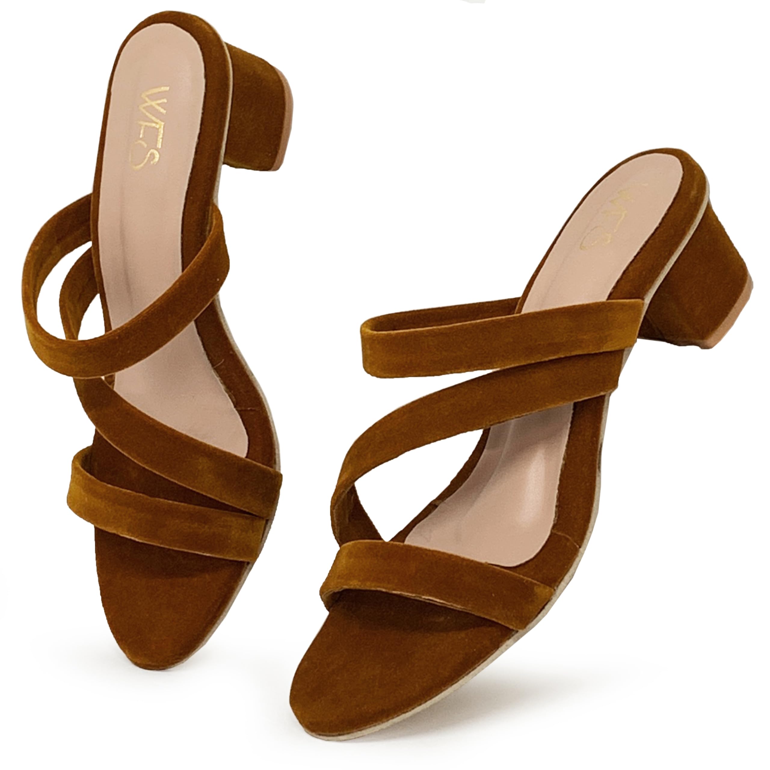 WFS Womens 2-Inch Block Heel with multi strap Fashion Sandals,Tan,40 (B0DHP8BLGH) Amazon Price History, Amazon Price Tracker