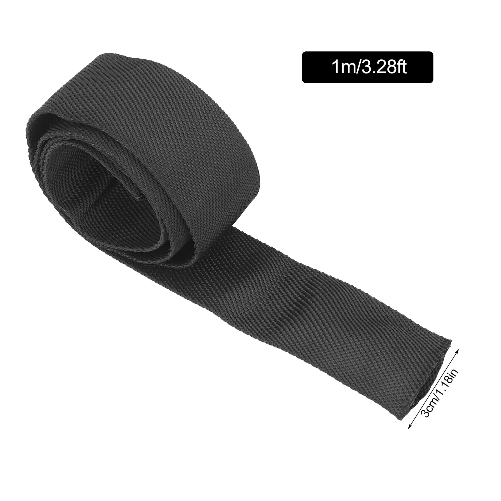 Windenseilschutz, Fydun Polyester Windenseilschutzhülle Schwarz