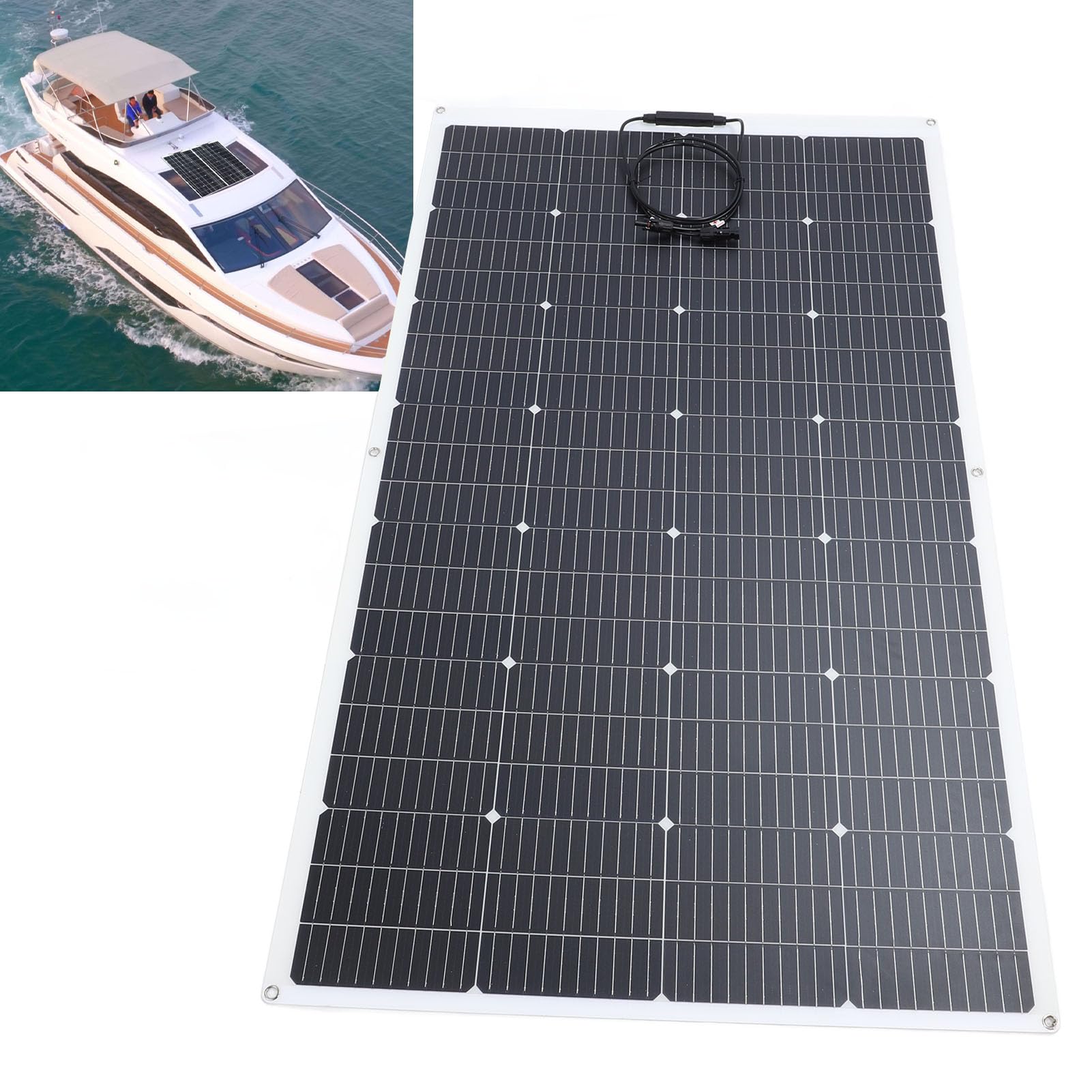 Pannello Solare Caricatore Monocristallino Portatile per Barche Campeggi EVA Pieghevole a 30° (POW-LTW 200W)