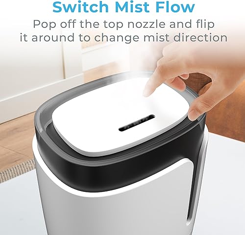 Miniatura 5 de Pure Enrichment HUME Humidificador ultrasónico de niebla fría, nuevo diseño 2020, tanque de 3.5 L fácil de limpiar para habitaciones grandes, dura