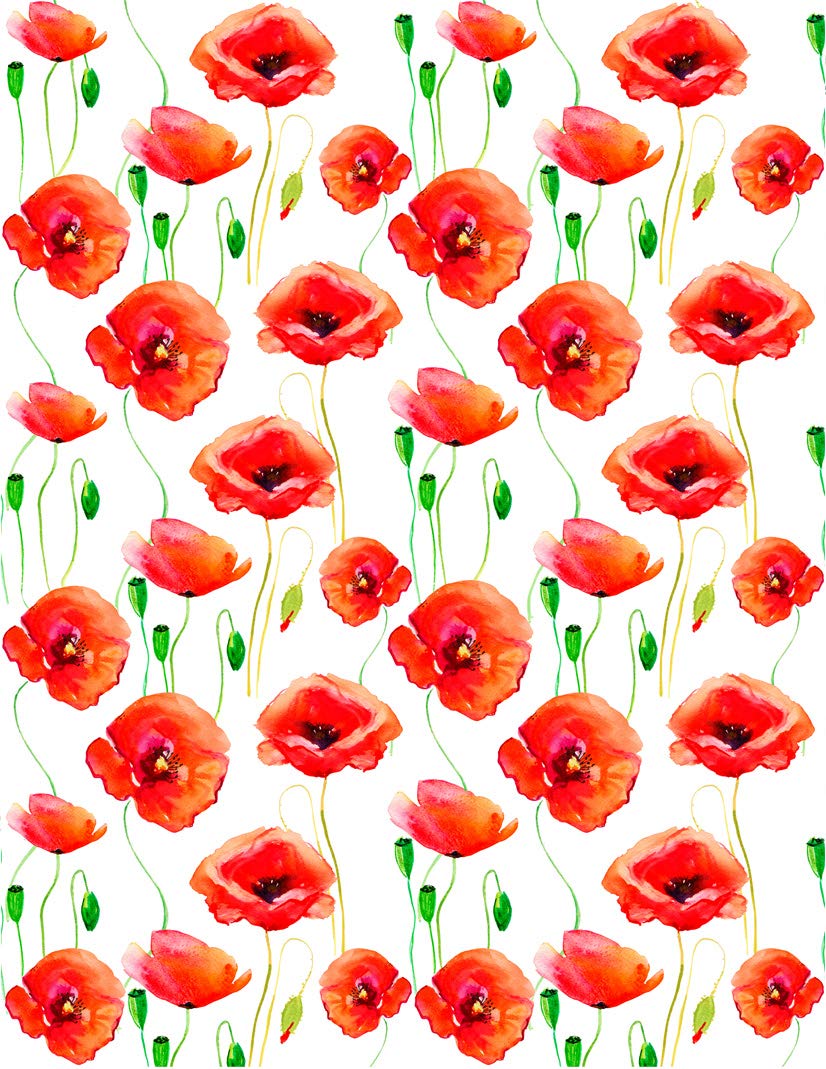 Sanbao Studio Ceramic Decals - Overglaze - Enamel Decal - Poppies