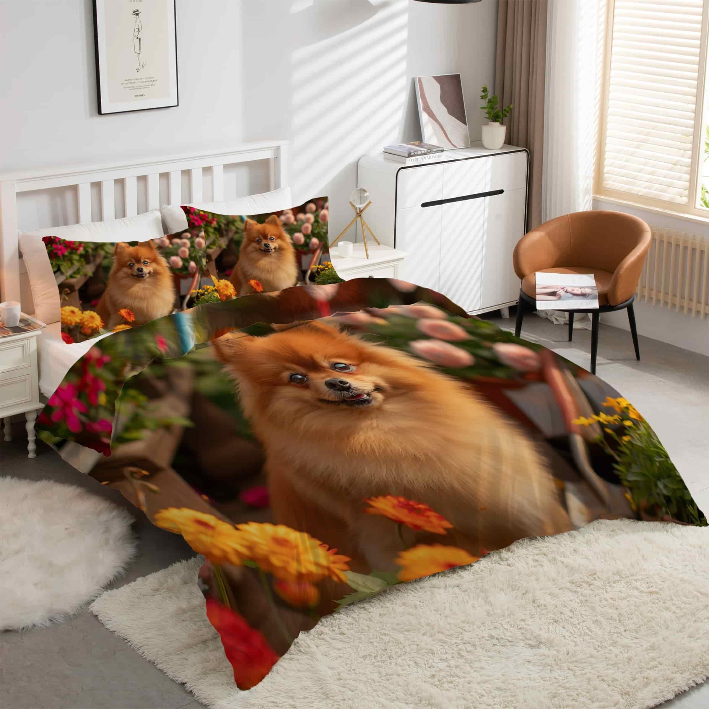 Housse de couette Bichon Frisé pour créer une ambiance cocooning et chaleureuse