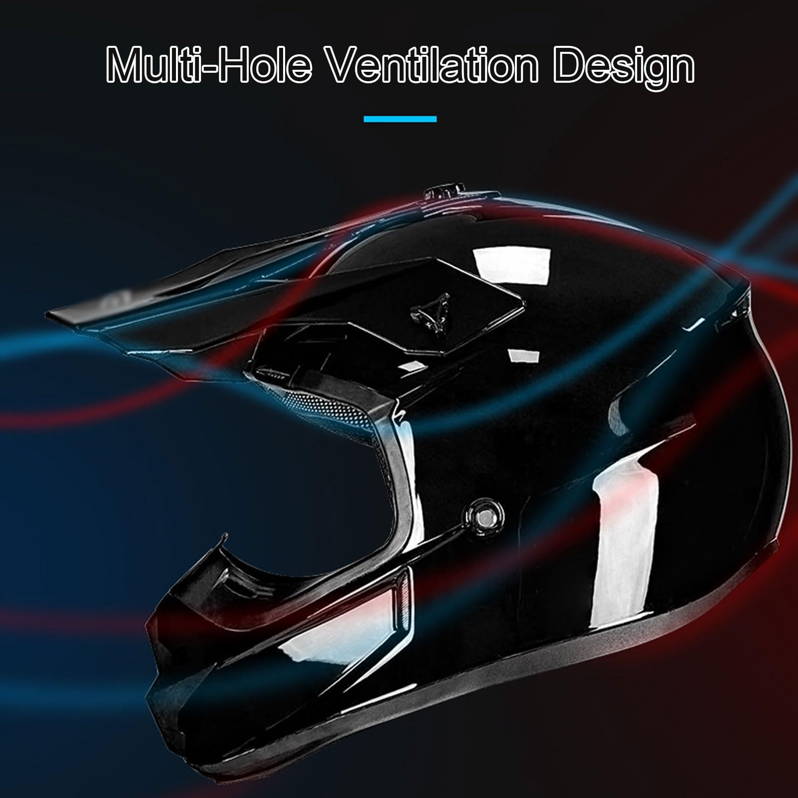 Retro motocyklowe kaski pełnotwarzowe - motocyklowy kask terenowy Zatwierdzone przez DOT Kaski motocyklowe typu Jet z otwartą twarzą do skutera Cruiser ATV,M=57-58cm