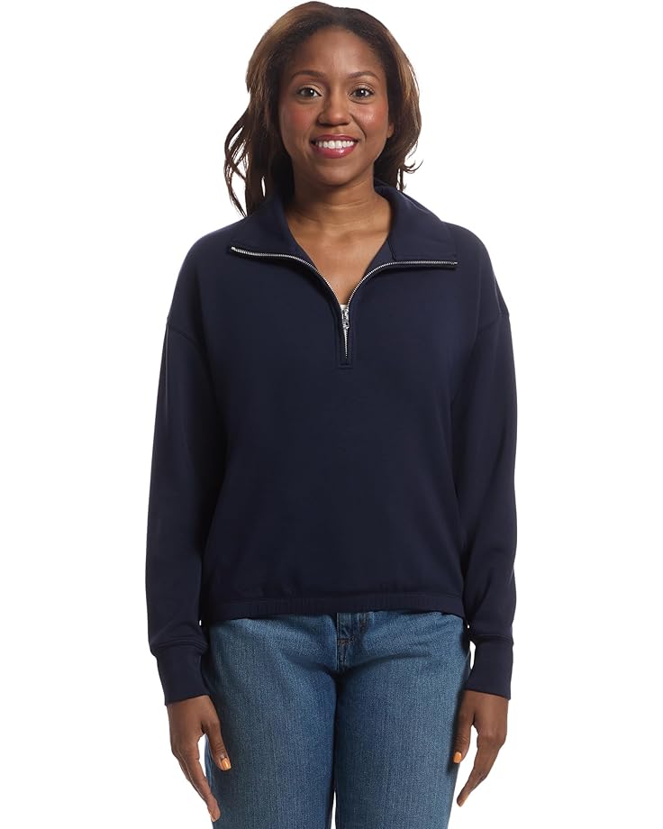 Elliott Lauren Quarter Zip Top With Elastic Band - Main View