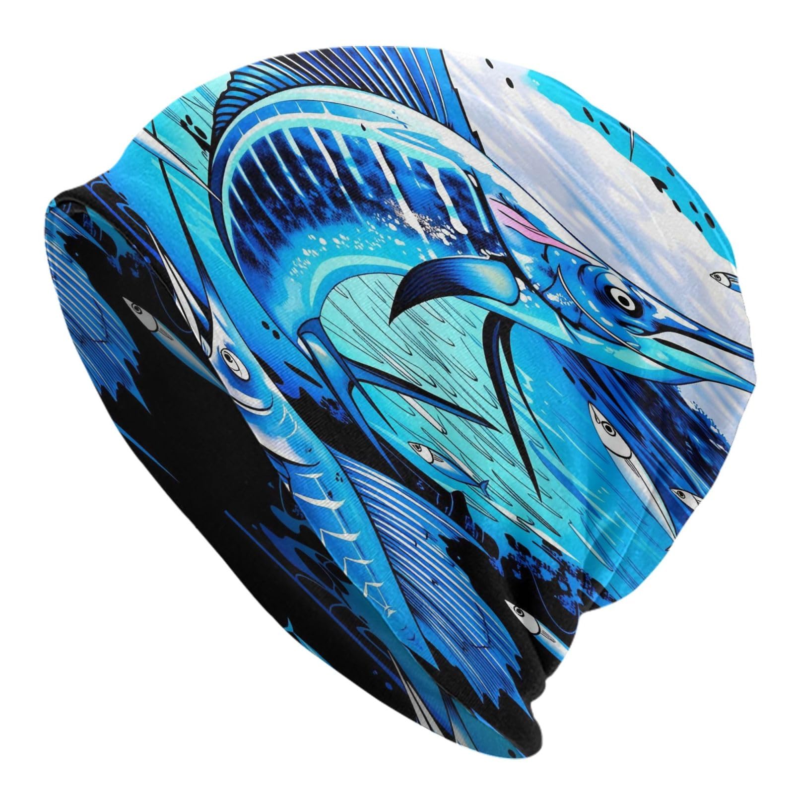 Boho Floral Parrot Bird Beanie Hat Elastic Skull Cap Thin Knit Hats Headwear Gifts for Adult Men Women