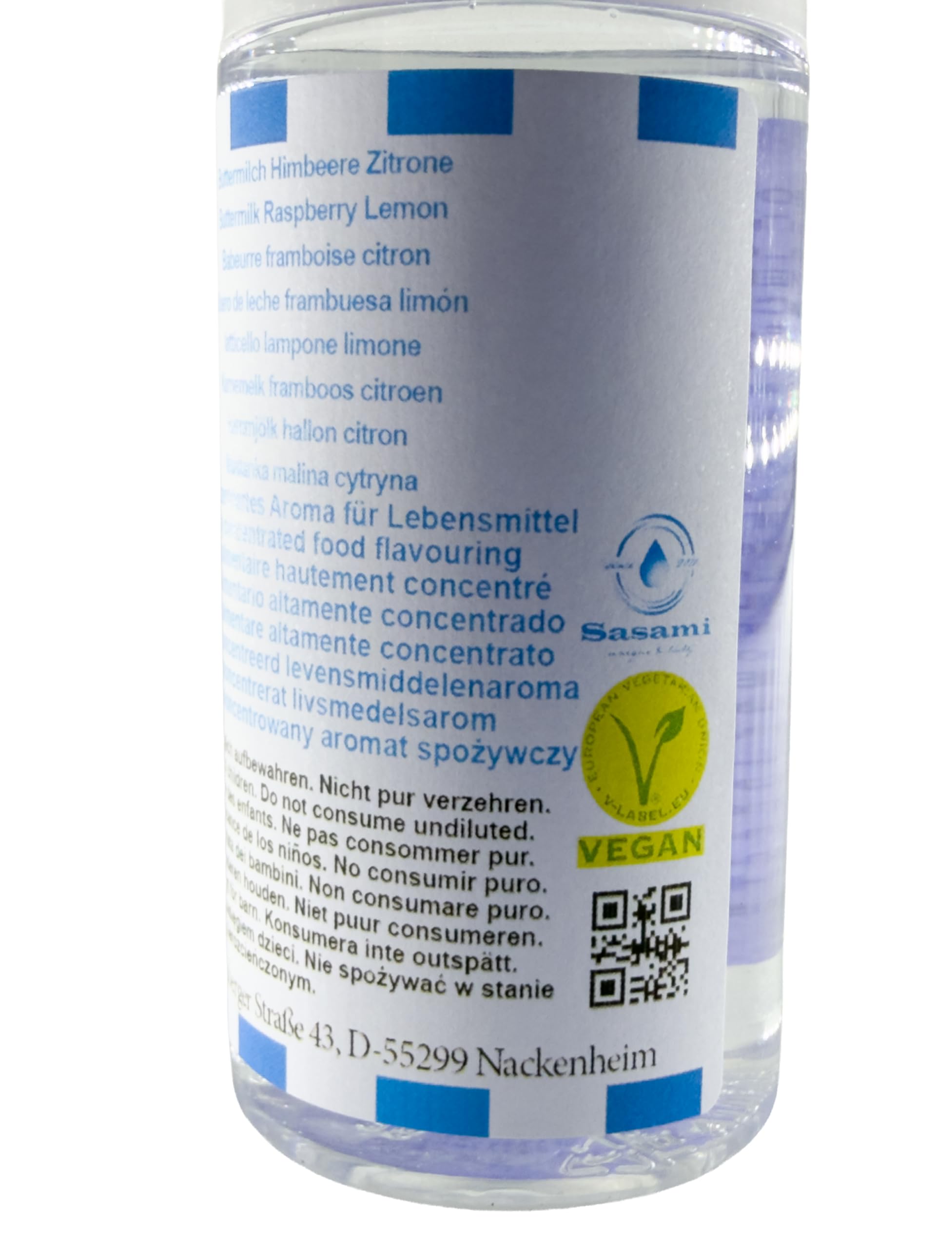 Buttermilch Himbeere Zitrone Aroma Konzentrat - Vegan - Sasami - 100ml