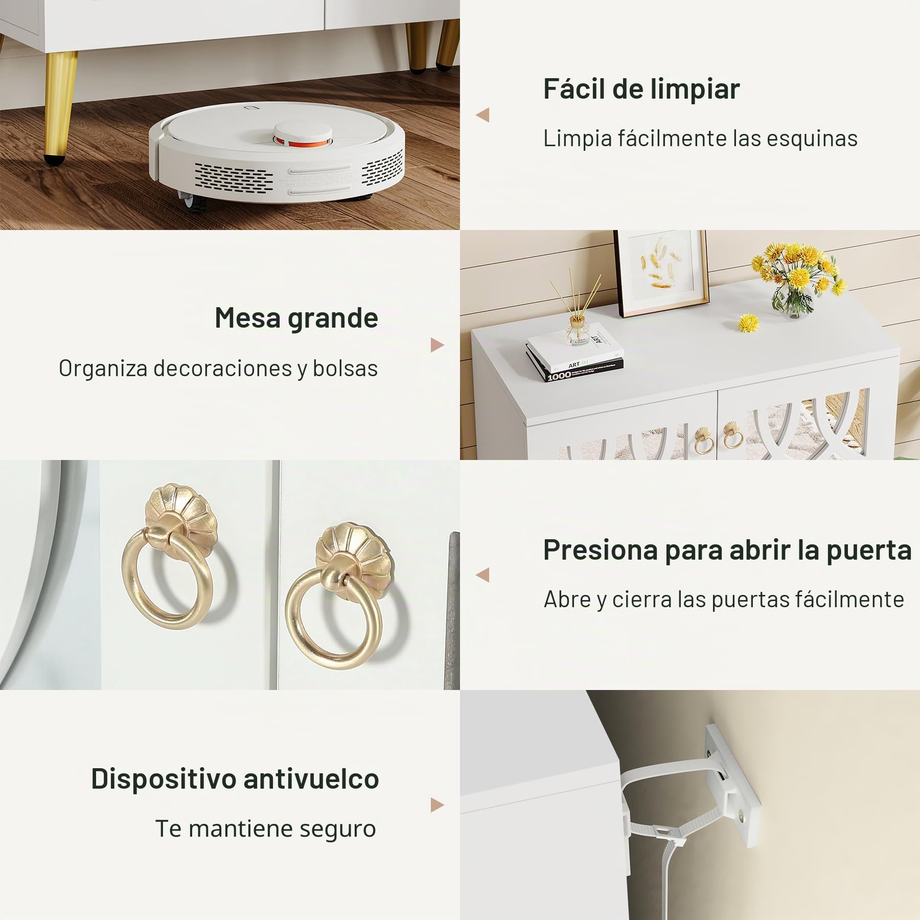 Tribesigns Gabinete de zapatos con espejo, 5 niveles organizador de zapatos armario blanco moderno, gran madera independiente 25 pares almacenamiento para entrada