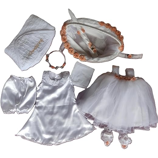 Ziaon Glam-De Baptism Set for Baby Girls 2-6 Months