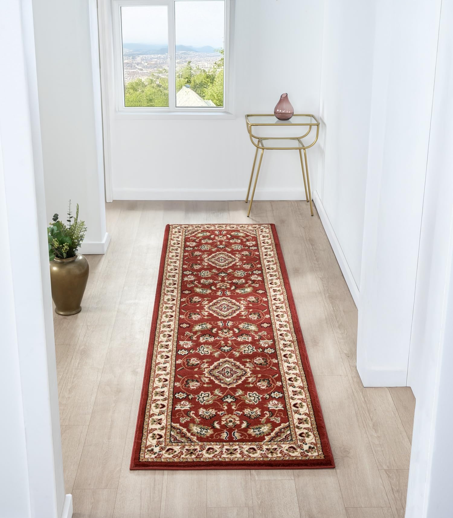 Passatoia Lunga Milo Shaggy 60x230 Cm - Tappeto A Righe In Polipropilene, Beige Lucido, Per Corridoio E Ingresso - 4