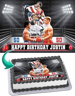 Rocky Balboa Edible Cake Image Topper