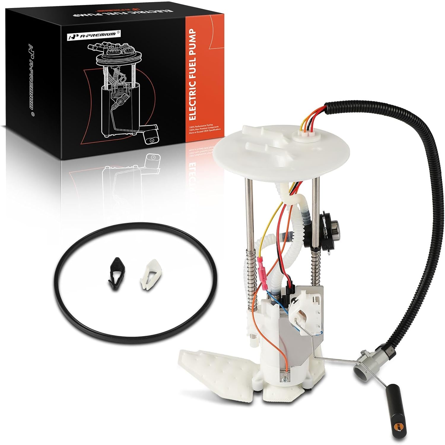 A-Premium Electric Fuel Pump Assembly w/Sending Unit Compatible with Ford Explorer Sport Trac 2002-2003 4.0L, Gas, Replace# 2L2Z9H307DA, 3L2Z9H307EB