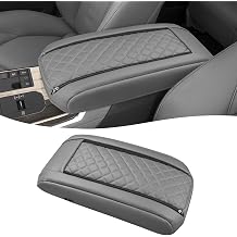 KBH Center Console Armrest Cover for Toyota Highlander 2020 2021 2022 2023 2024 2025, Arm Rest Lid Accessories Cushion Pad, Anti-Scratch, Gray