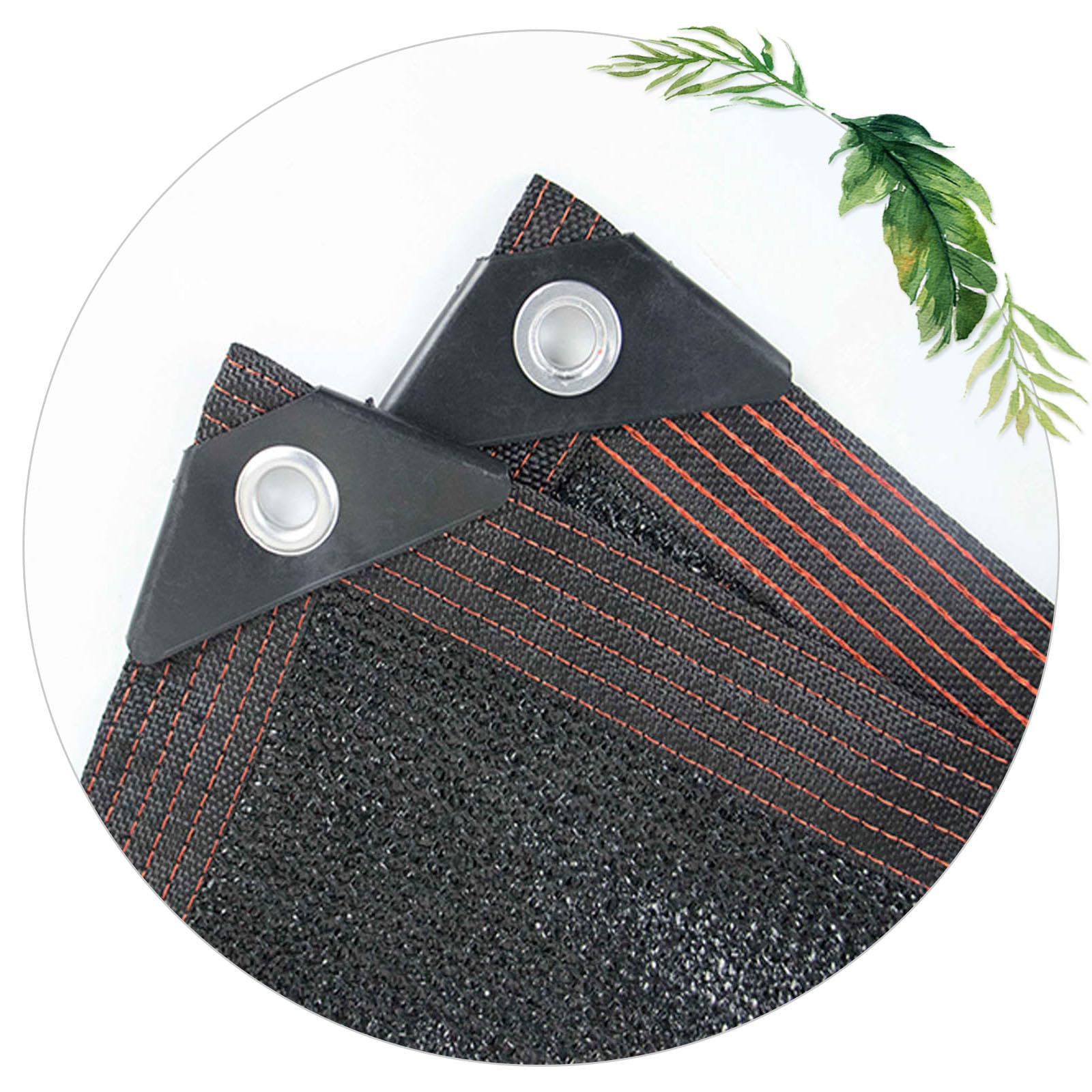 Shade Net 2x2m 2x3m 3x4m 5x5m,Sun Shade Sail Square,Uv Resistant Fabric Mesh Tarp,with Grommets,for Gazebo Greenhouse Plant Pergola Patio Carport Outdoor Block,Black-2.5x3m/8.2x9.8ft