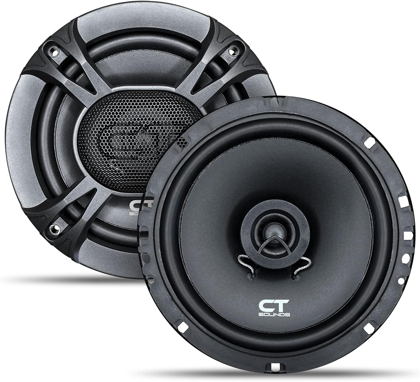 CT Sounds Bio 6.5-Inch 2-Way Silk Dome Coaxial Car Speakers (Pair)
