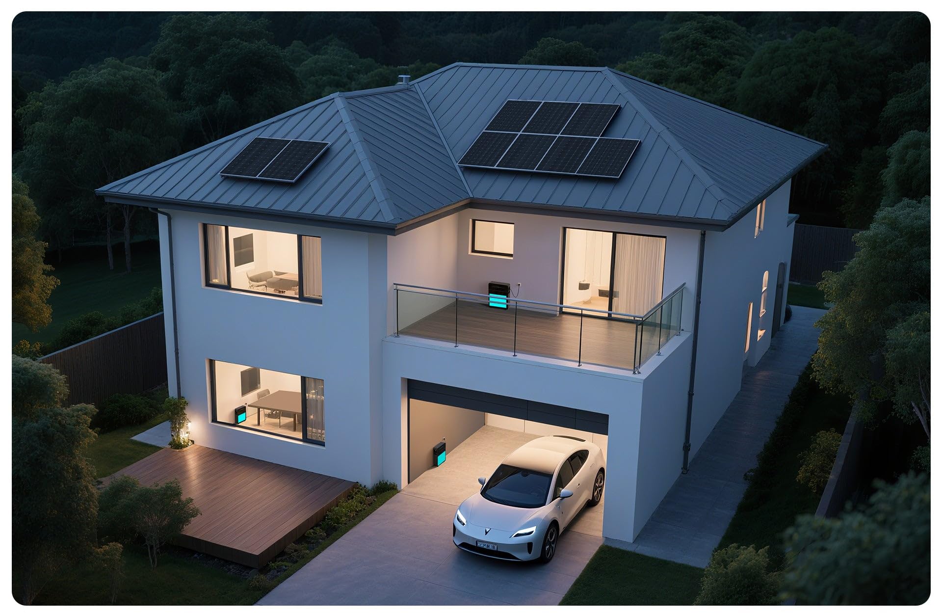MARSTEK Venus E 3.0 Centrale de balcon de première classe avec mémoire de stockage tout-en-un couplé CA 2500 W entrée/sortie 0 % TVA pour les particuliers 5120 Wh