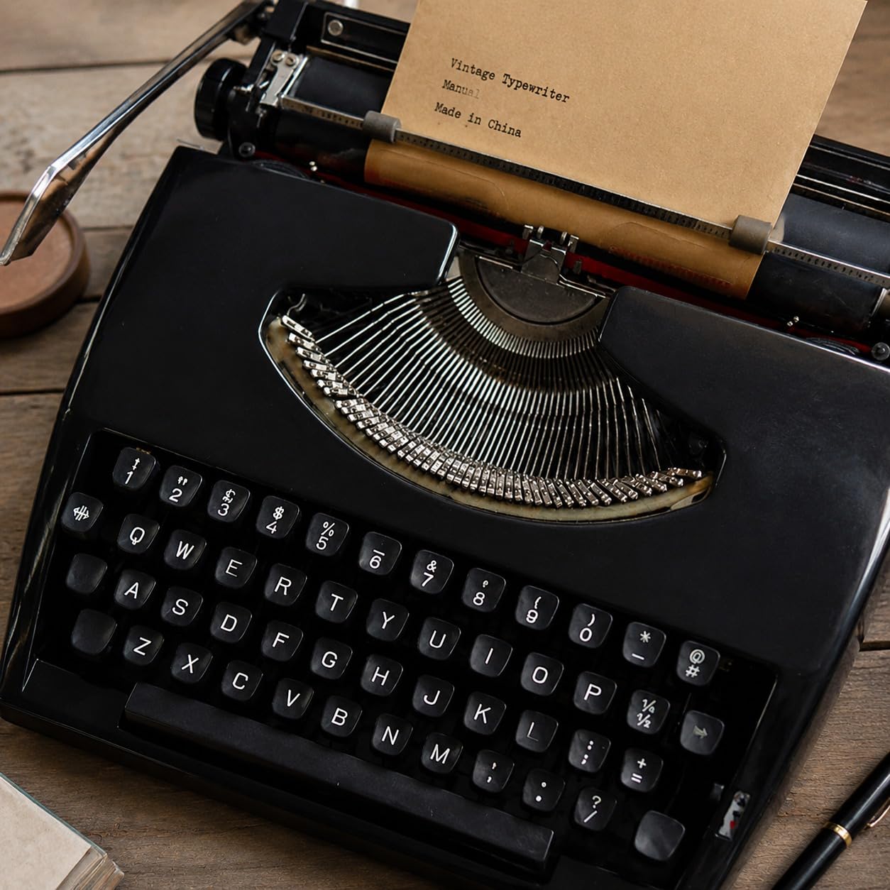 Macchina da scrivere manuale vecchio stile regalo per scrittori, macchina da scrivere meccanica retrò per bambini, principianti, hobbisti e diario creativo