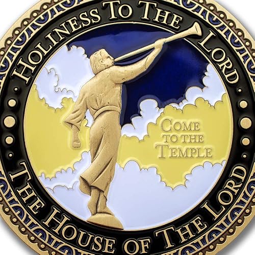 Miniatura 5 de Armor Coin & Emblem - Medallones del templo LDS Logan Utah con caja de lata de lujo y paño de pulido adicional, juego de 2 medallones