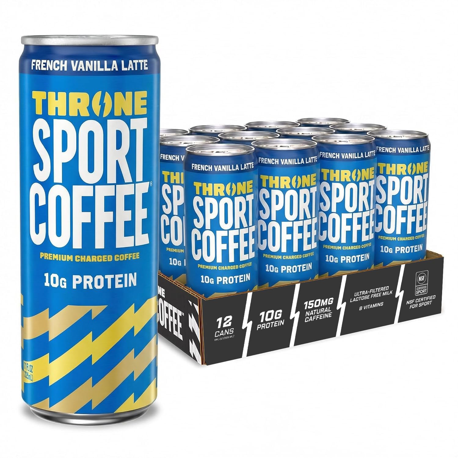 Amazon.com: Throne Sport Coffee French Vanilla Latte, 10g Protein