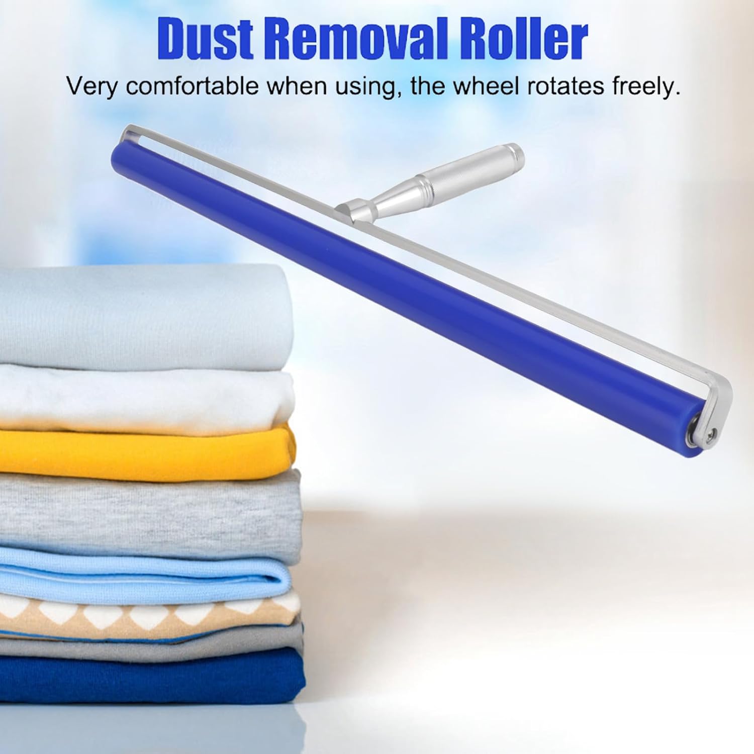 Silicone Roller with Aluminum Alloy Handle for Dust Removal, Static Electricity Cleaner for Hair and Dust (20 Inches), WGFOIPakzt2meh7b 19
