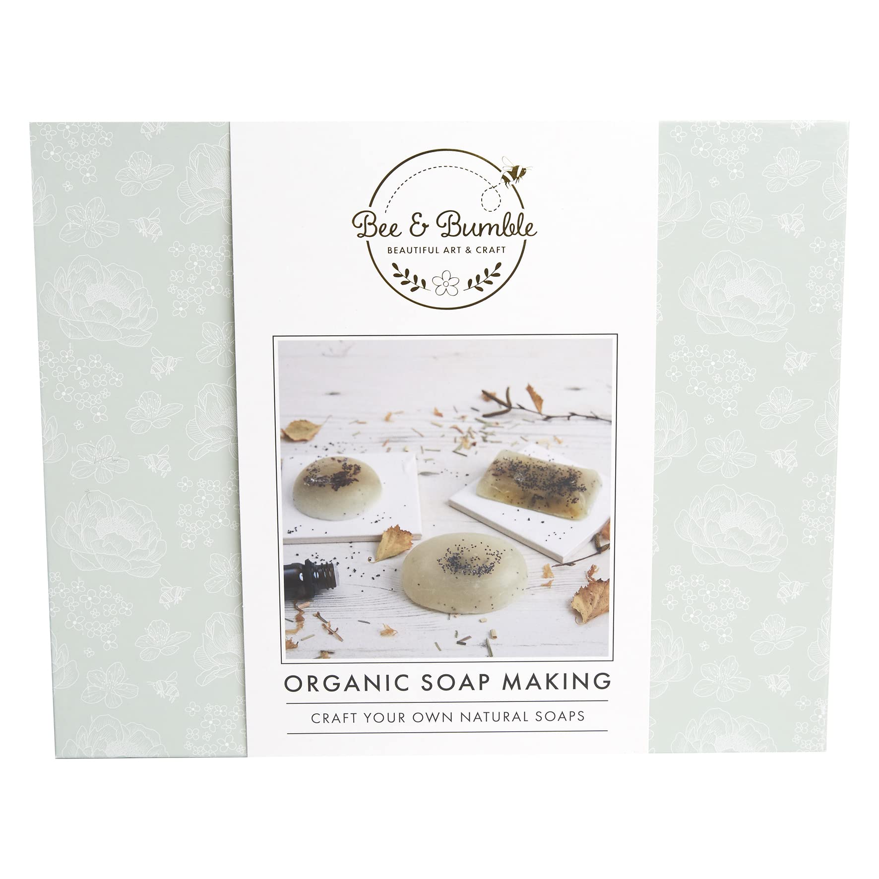 Bee & Bumble DIY Organic Homemade Scented Soap Making Hobby Supplies Craft Kit Ideal for Adults and Older Kids, Whether Beginners Or Experienced Crafters