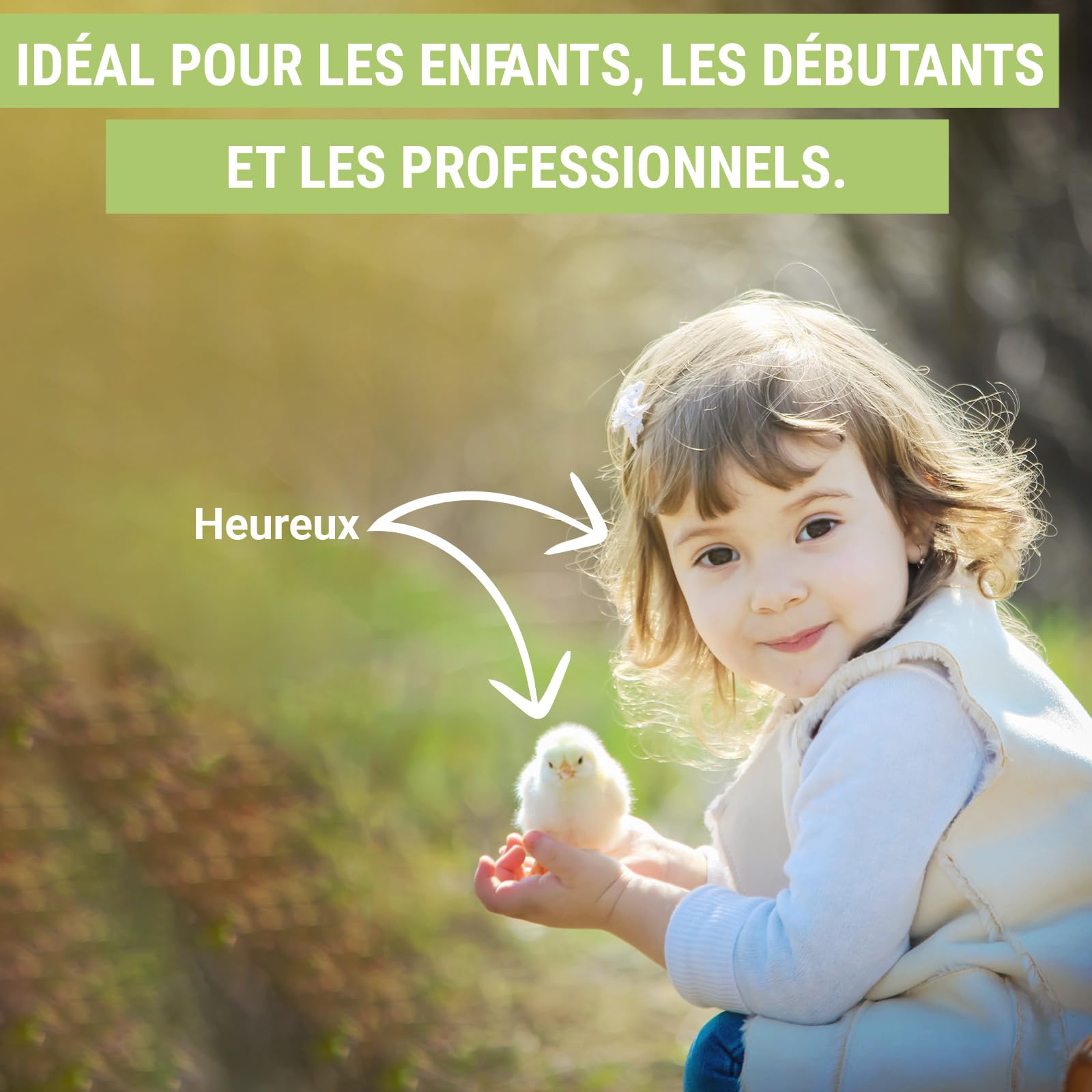 Couveuse Automatique 12 Oeufs Obi-12 - Retournement - Adapté à Tous Âges | Fenêtre d'Observation Intégrée, Suivi du Développement des Embryons, Mousse Isolante Incluse - Orange