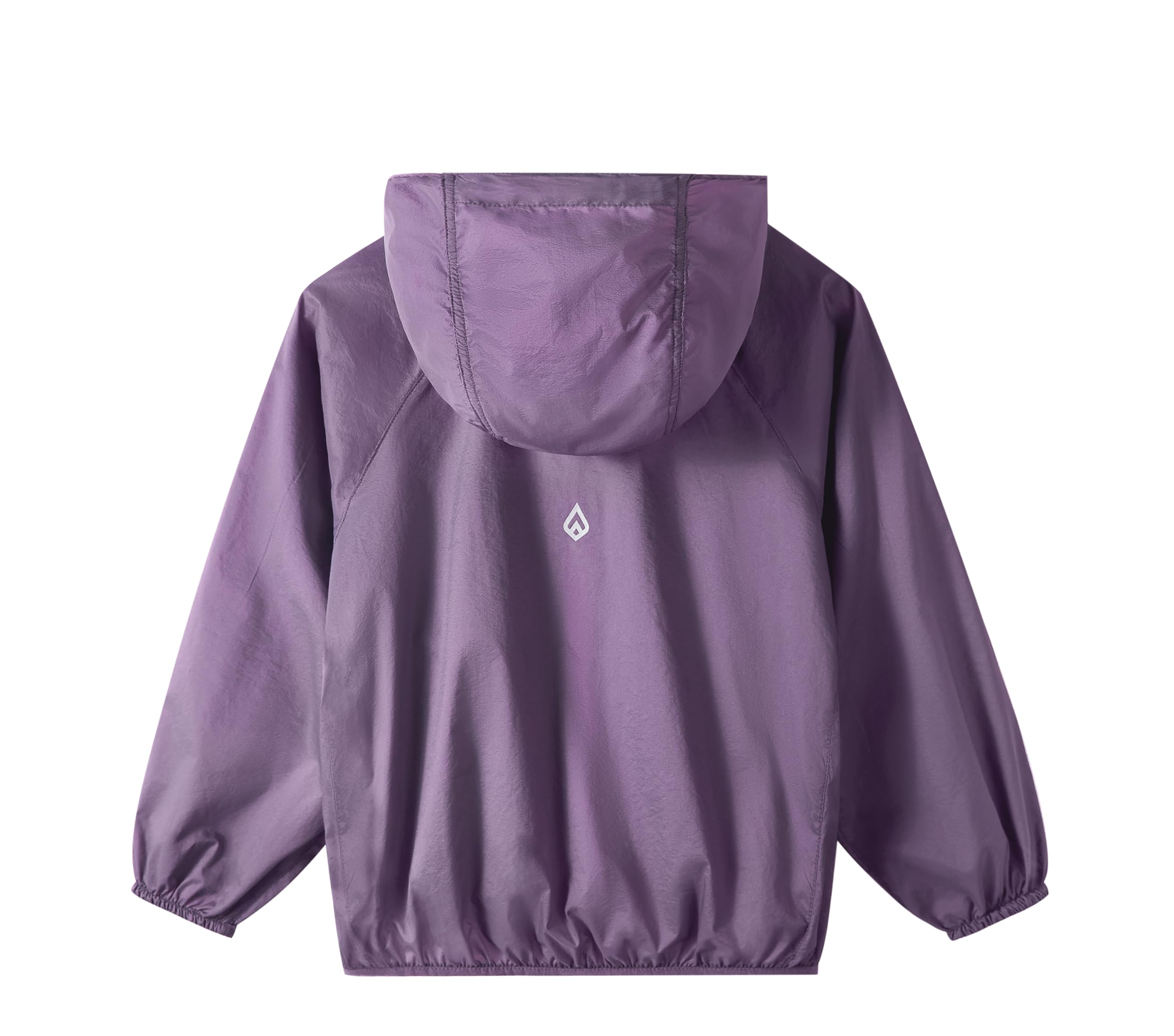 Miipat Veste Fille à Manches Longues Protection UPF50+ d'été Contre les Rayons UV Imperméable Capuche à Séchage Rapide Léger pour Enfants