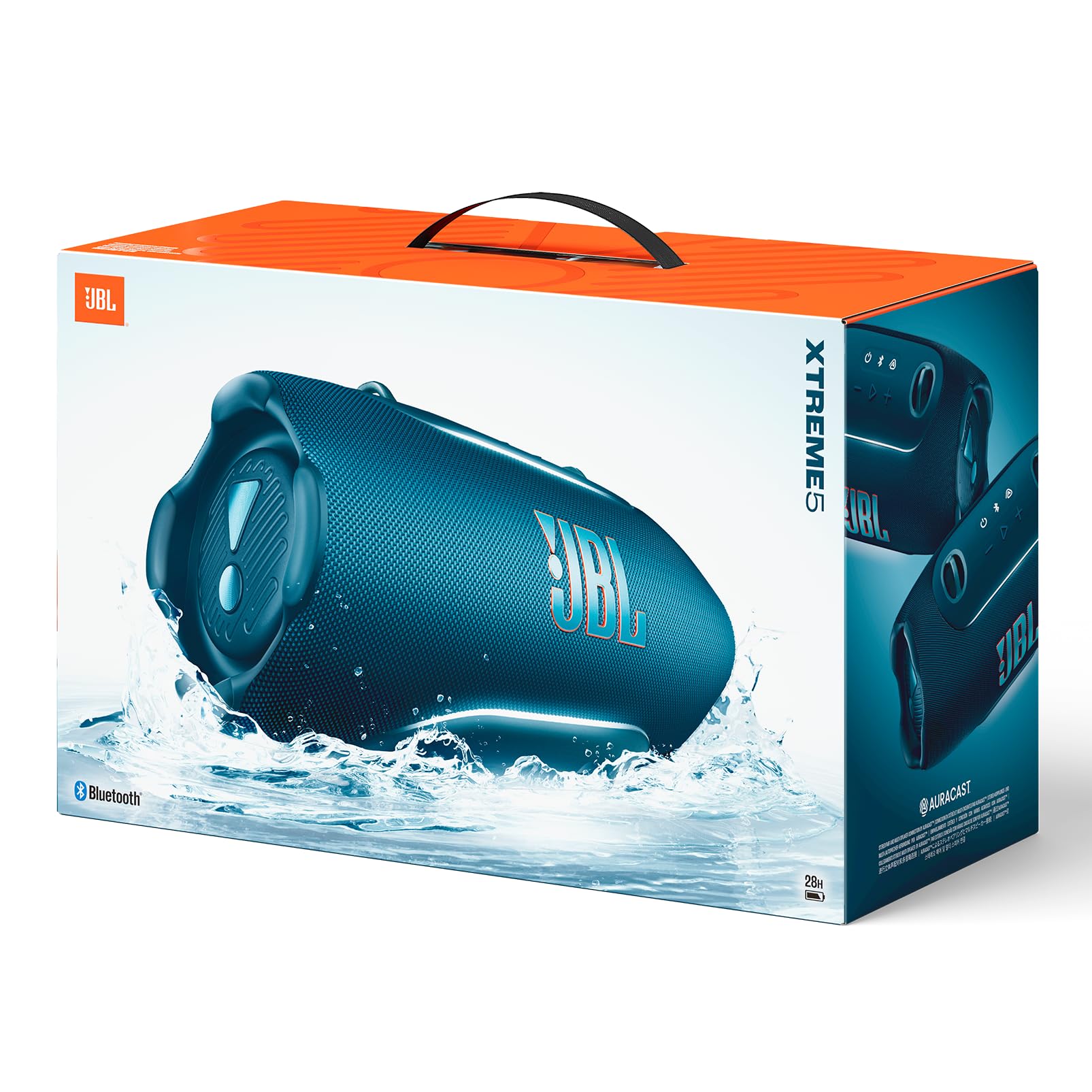 JBL Xtreme 5, Przenośny Głośnik Bluetooth, Niebieski | JBL Pro Sound, Wygodnym Paskiem na Ramię, Wodoodpornością IP68, Wbudowanym Powerbankiem