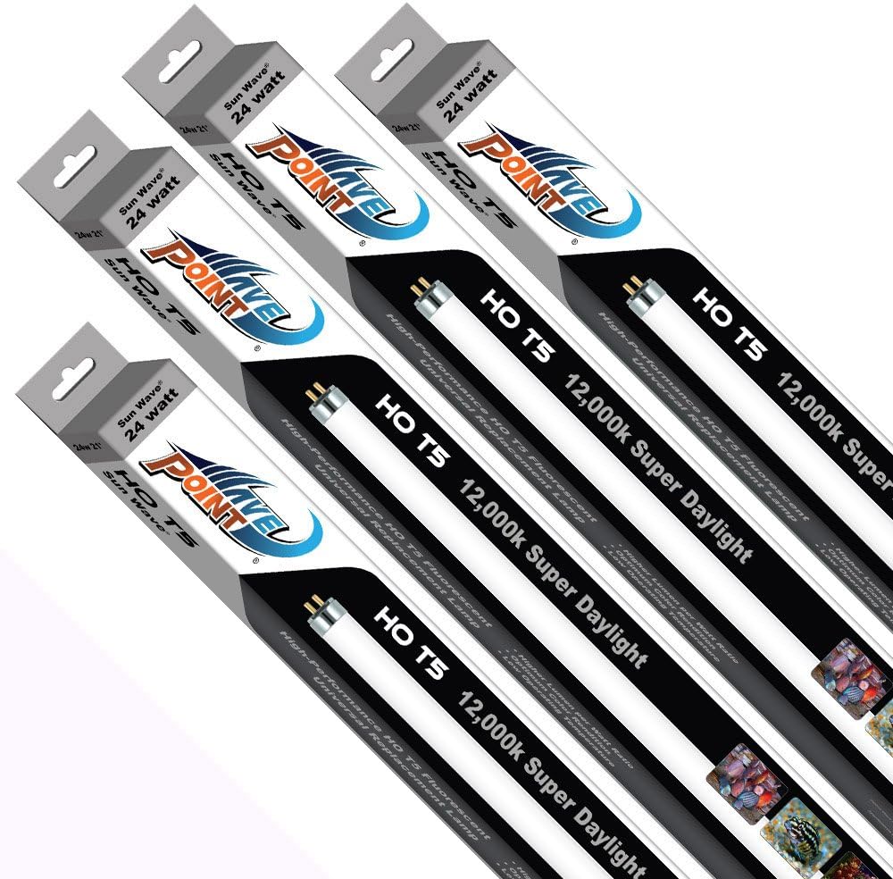 Wave Point 4-Pack Sun Wave HO T-5 24-Watt Universal Aquarium Lamp