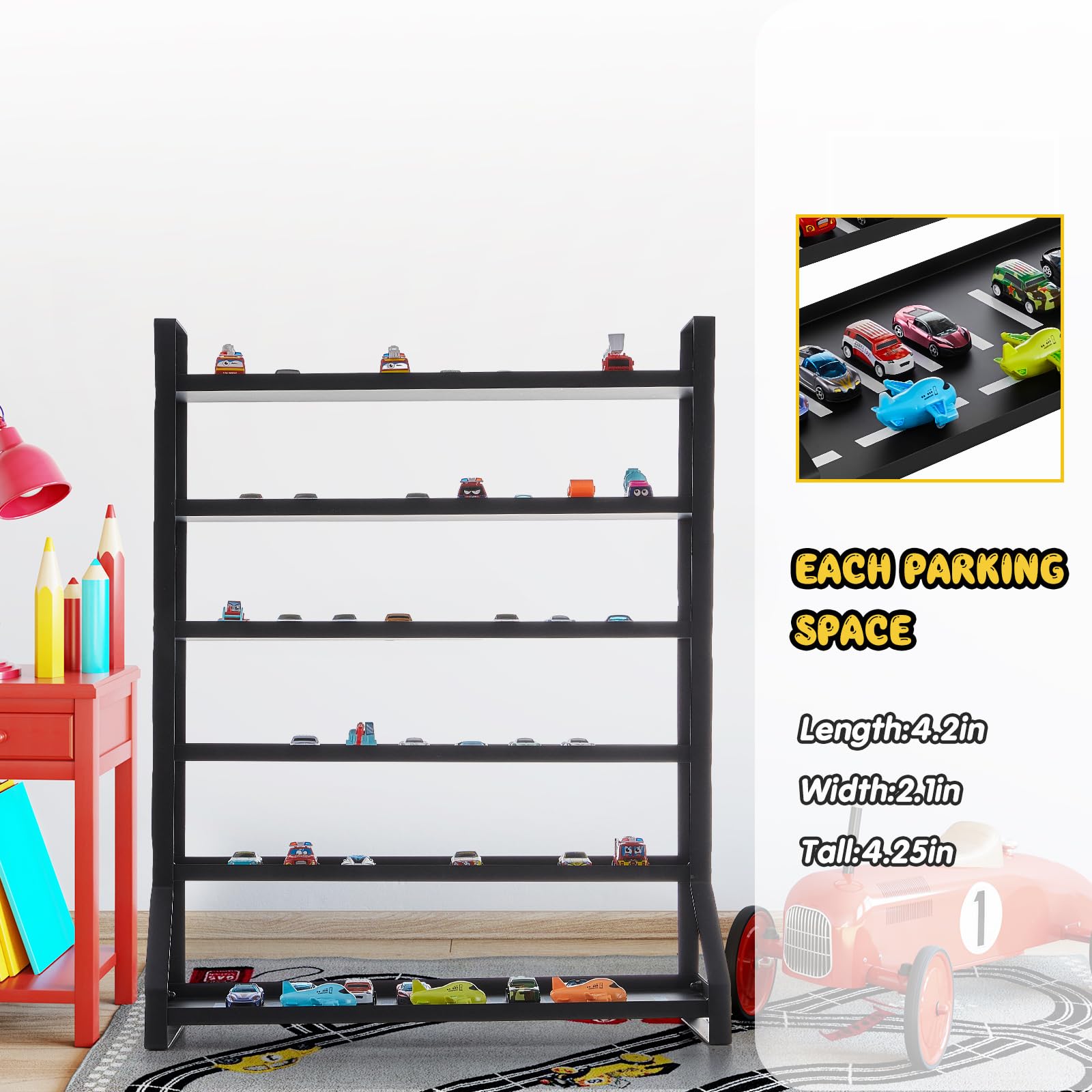 Amazon.com: Menkxi Metal Toy Car Parking Garage 1/64 Scale