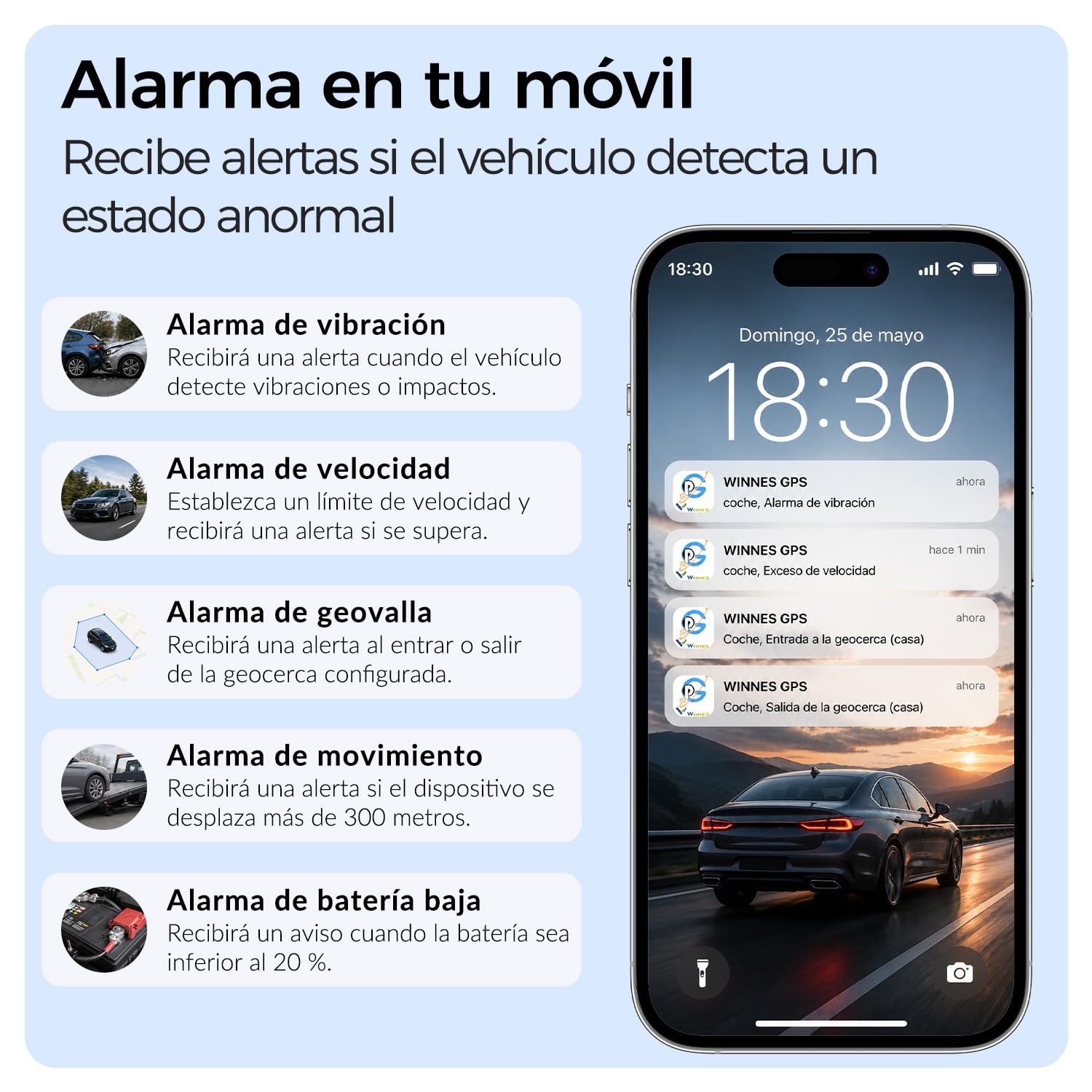 Localizador GPS con Imán para Coches, Rastreador GPS 4G sin Suscripción | Seguimiento en Tiempo Real, Historial de Rutas, Alarmas Antirrobo, 20000mAh Batería, Resistente al Agua IP65, con Tarjeta SIM