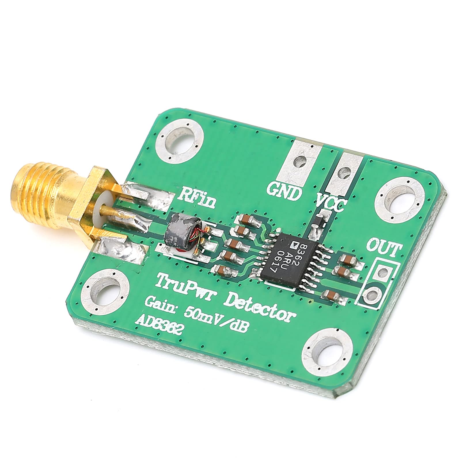 HF-Mikrowellen-True Power Logarithmisches Detektormodul AD8362,Leistungserkennungsmodul,Signalstärkemessgerät-Modul 50Hz-3,8GHz