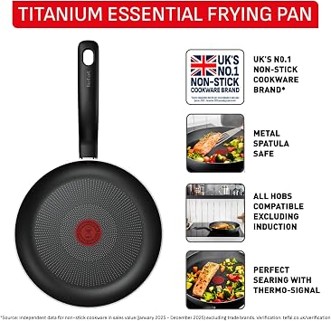 Tefal Titanium Essential Non-Stick Frying Pan 24 cm