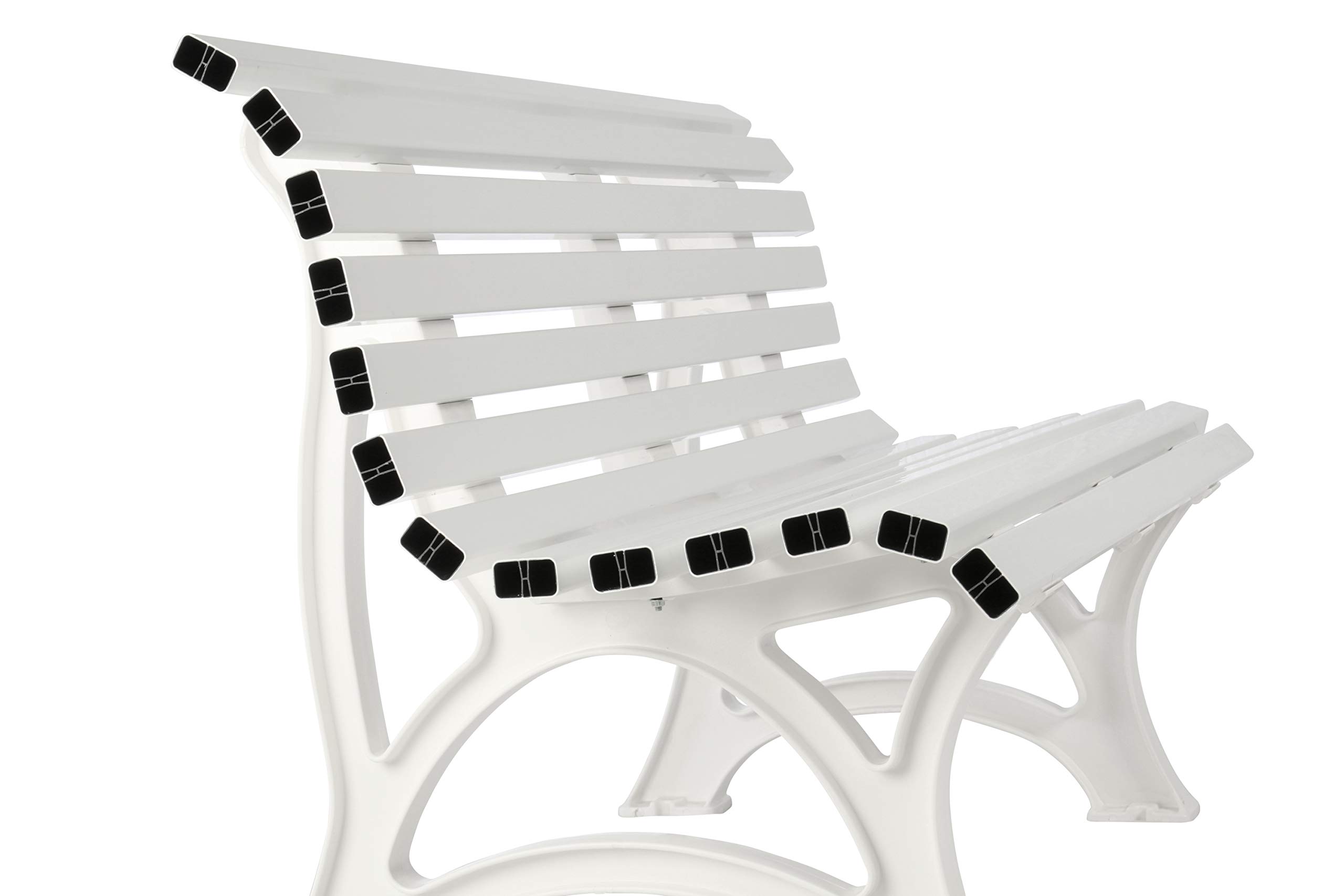 Banc d'extérieur en plastique