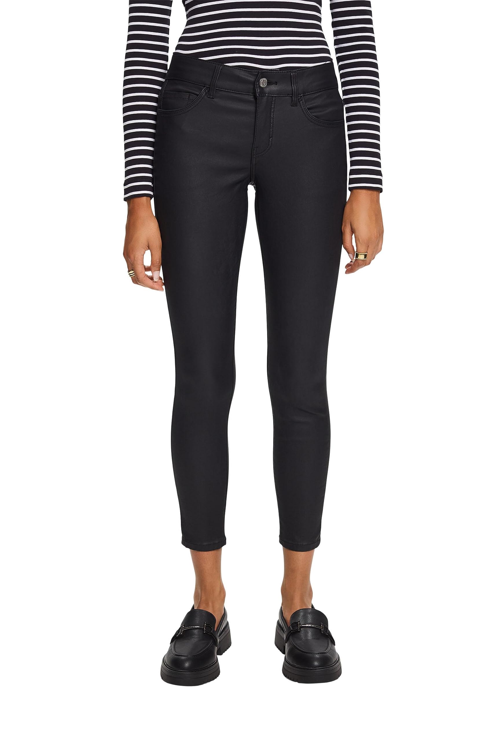 ESPRIT Women's Trousers, Black, 34W x 28L