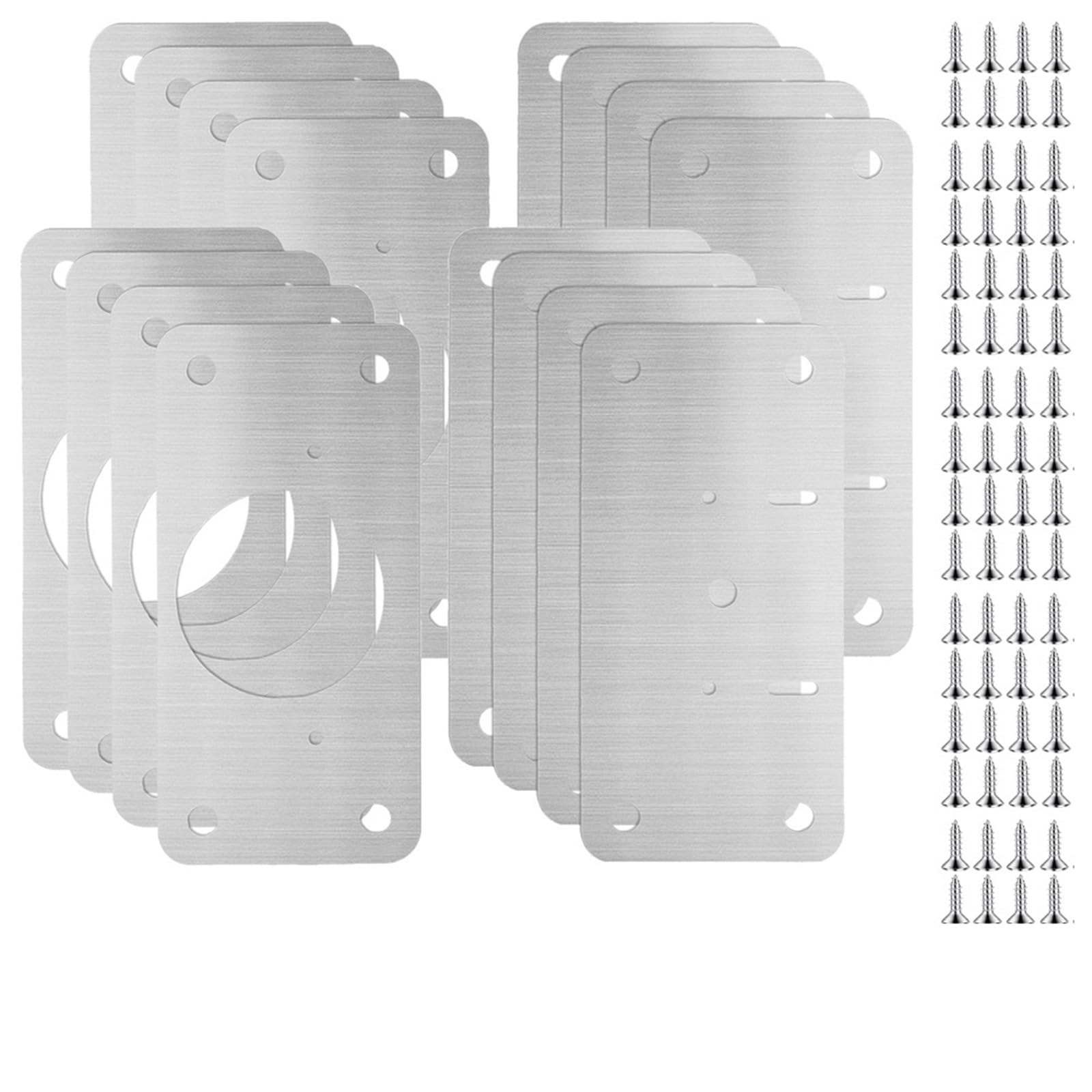 1/2/4/8pcs Cabinet Hinge Stainless Steel Door Hinge with Hole(8set)