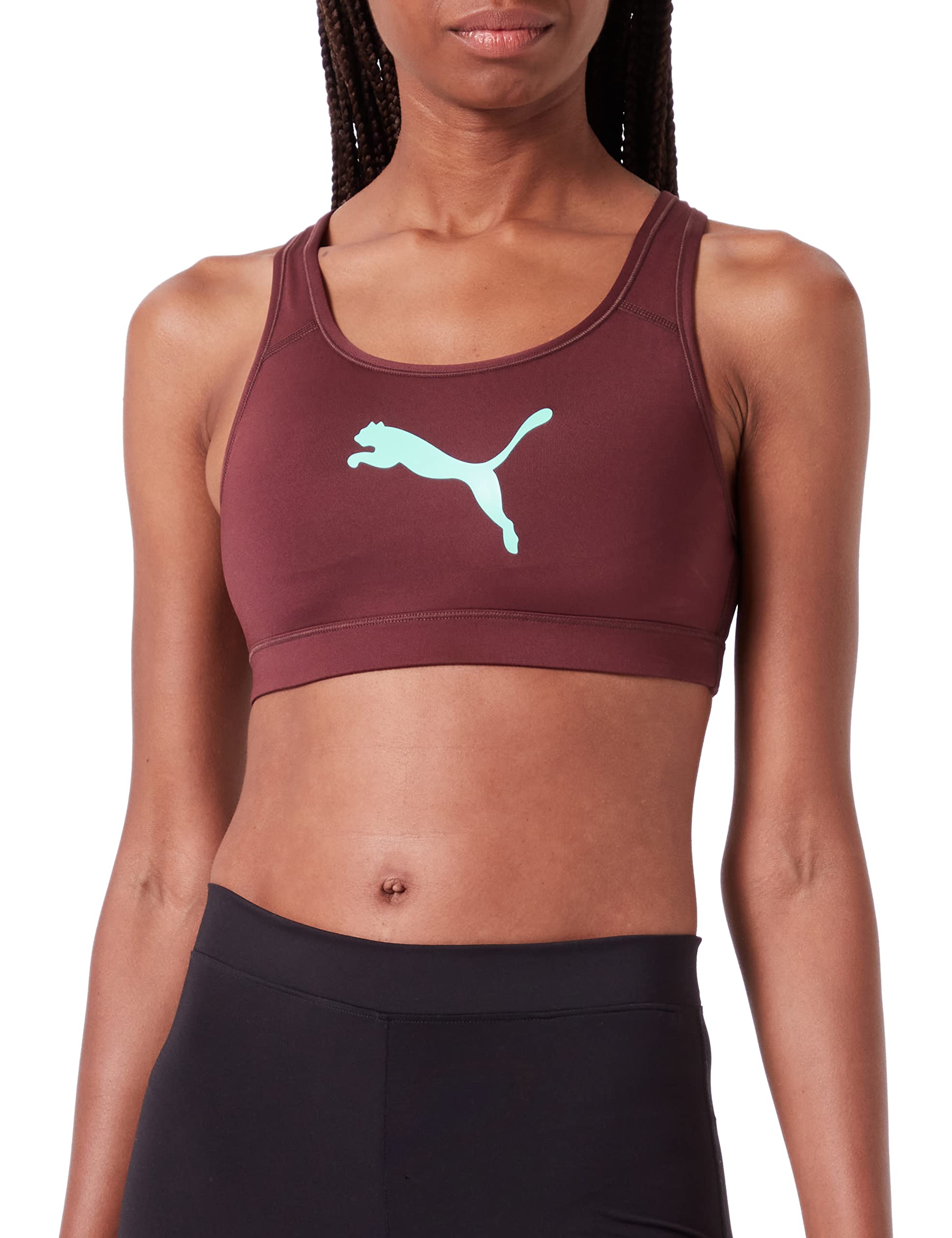 PUMA ftblNXT Bra Damen Unterwäsche Top Weinrot-Grün, Size:XS