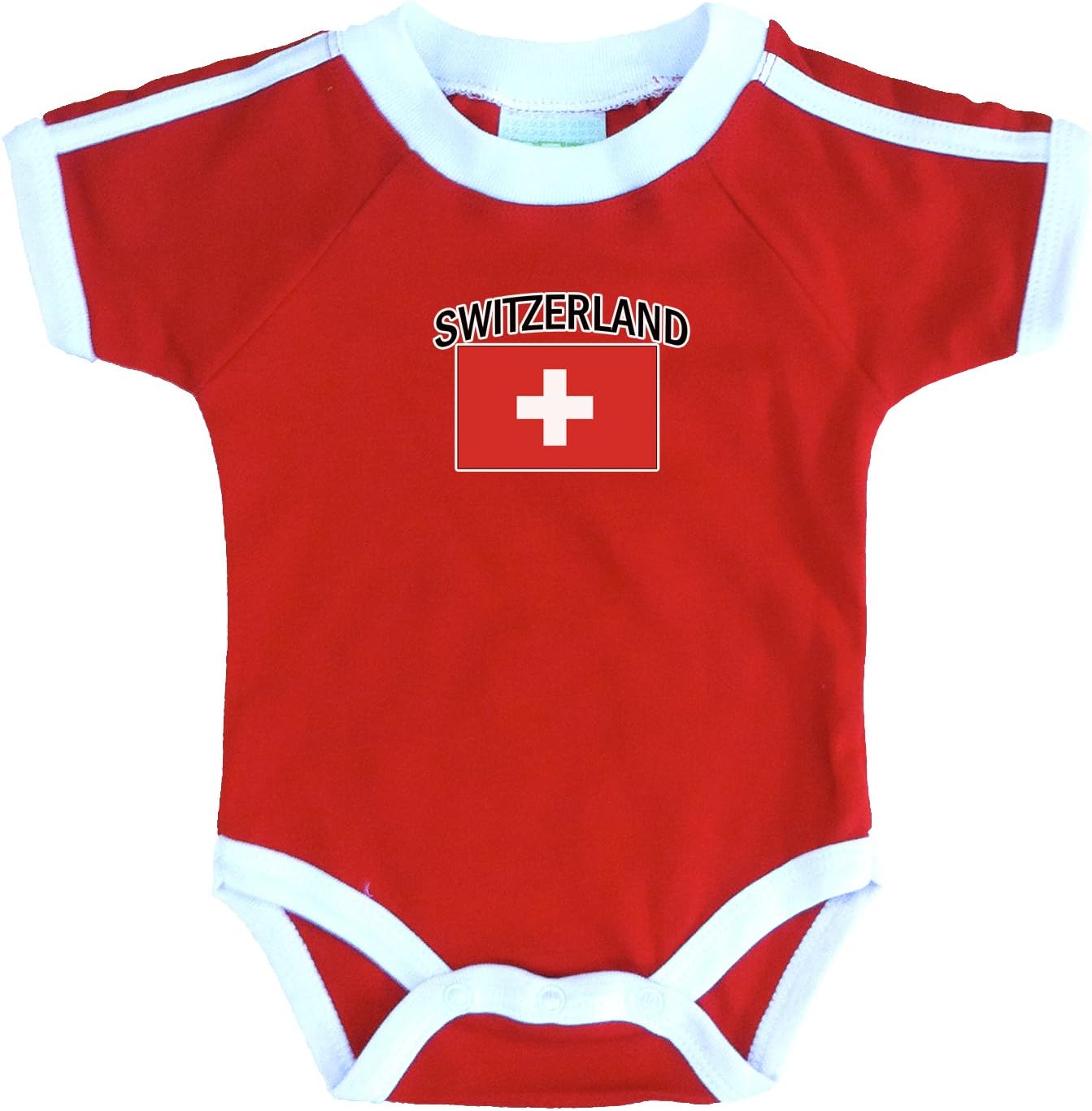 PAM baby Switzerland soccer bodysuit with white Kuwait Ubuy
