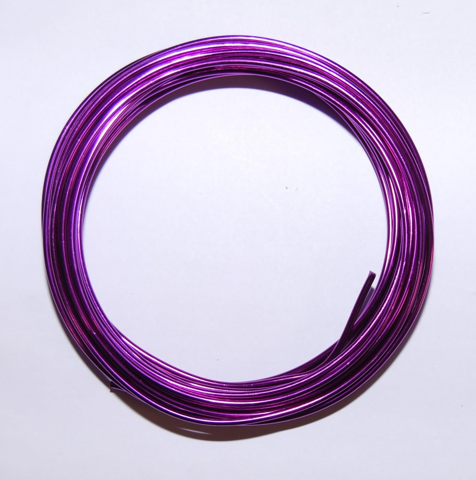 Celloexpress Purple Aluminium Craft Wire - 2Mm X 5M (Diameter X Length) - Aluminium Wire 12 Guage (Purple)