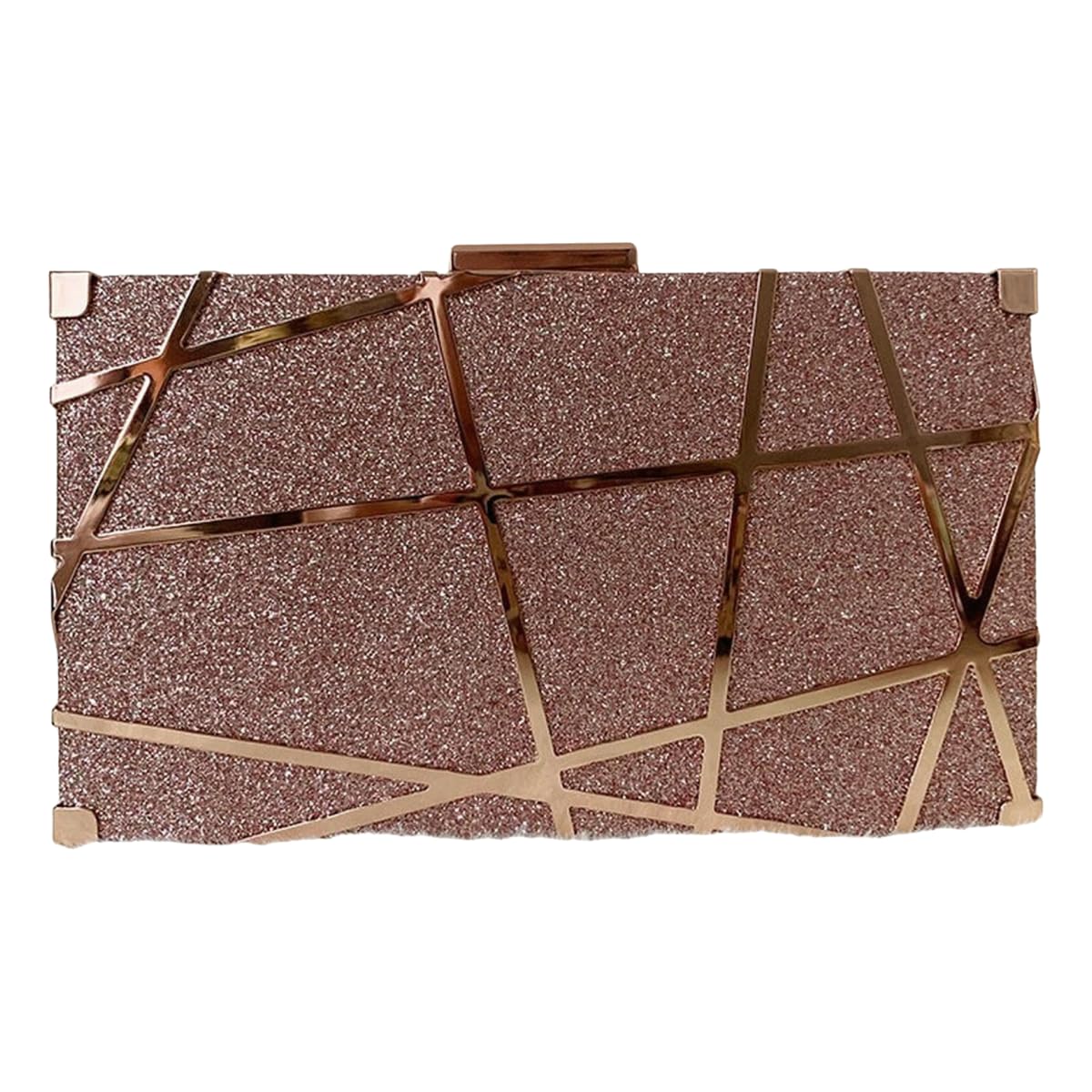 Damska torba geometryczna metalowa suknia wieczorowa uniwersalna torebka na jedno ramię crossbody