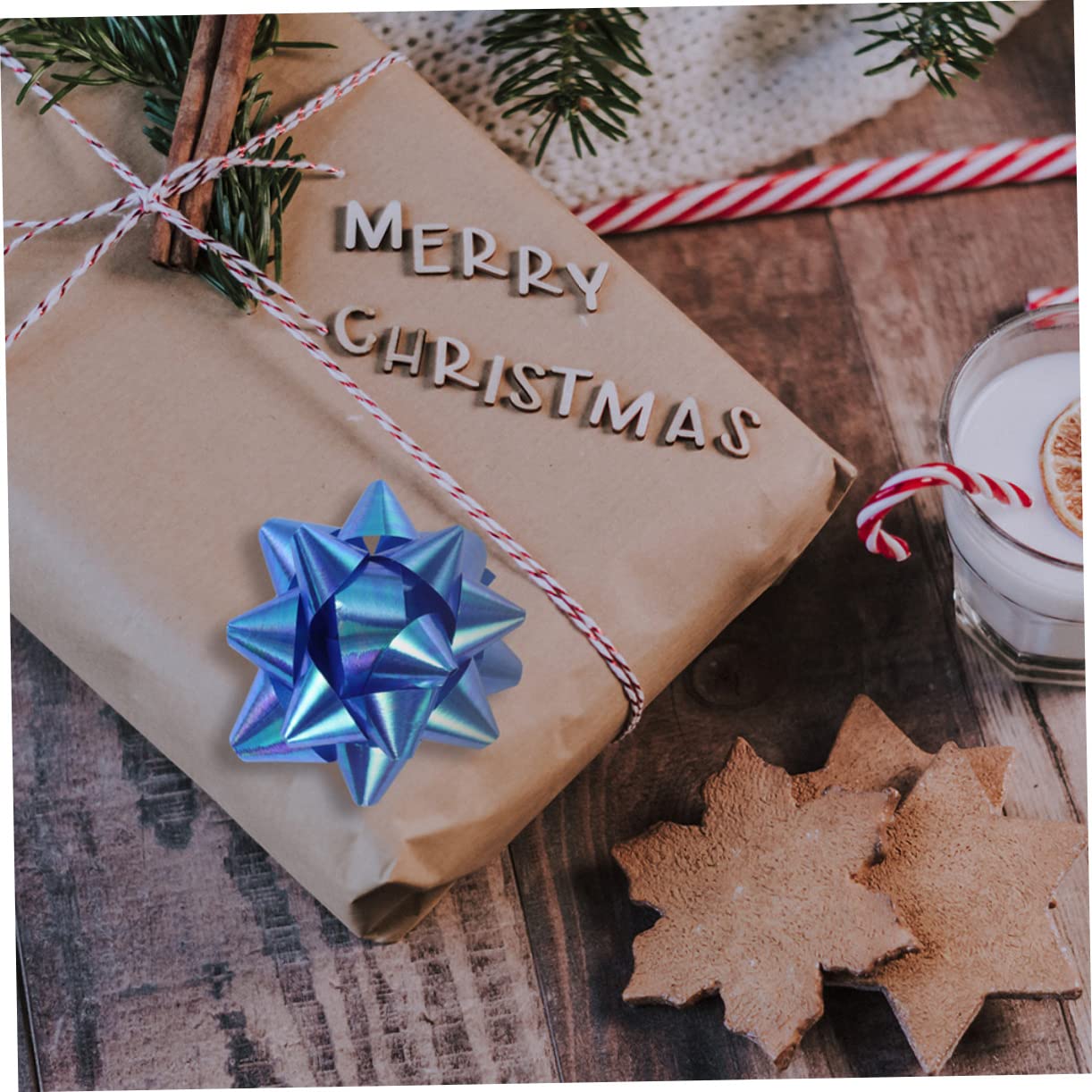 SOLUSTRE 150pezzi Fiocchi Decorativi Nastro Per Regali Con Design Fiori Per Decorazioni Festive e Incarti Facili Da Utilizzare e Realizzati Sicuro